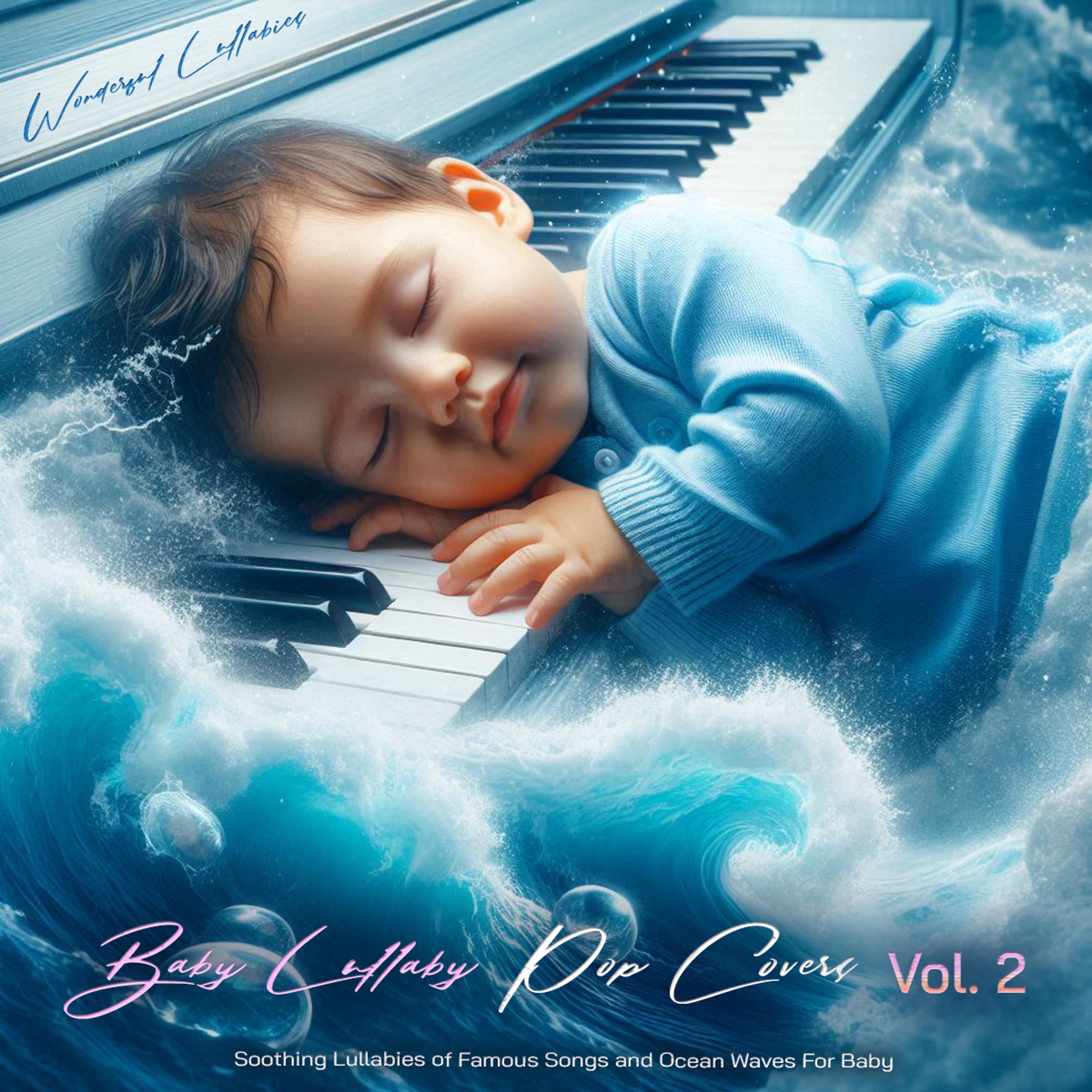 Baby Lullaby Pop Covers - Soothing Lullabies of Famous Songs and Ocean Waves For Baby Sleep, Vol. 2 album cover
