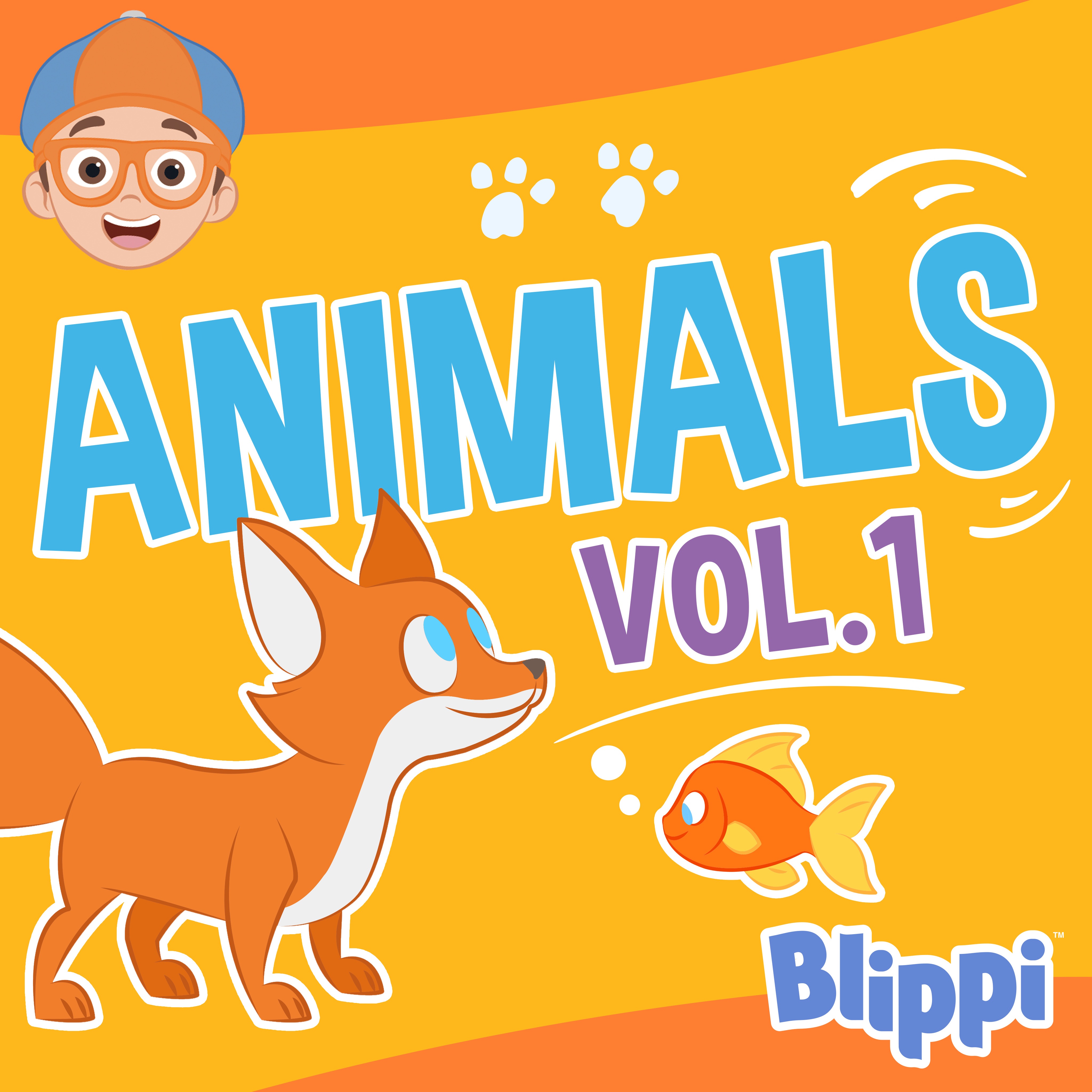 Blippi's Animals, Vol.1 album cover