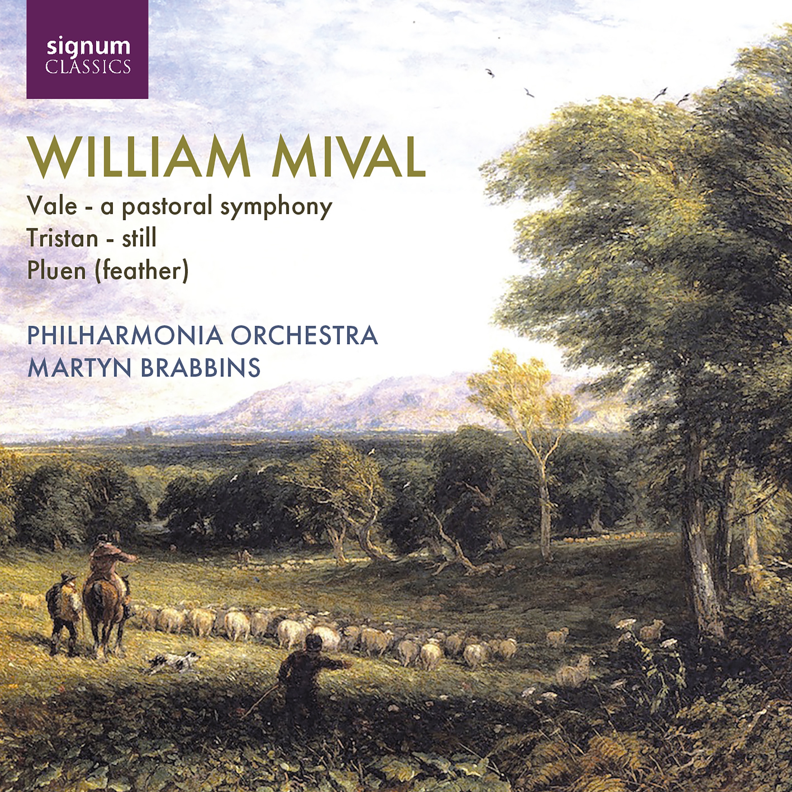 William Mival: Vale: a pastoral symphony - Tristan: Still - Pluen (feather) album cover