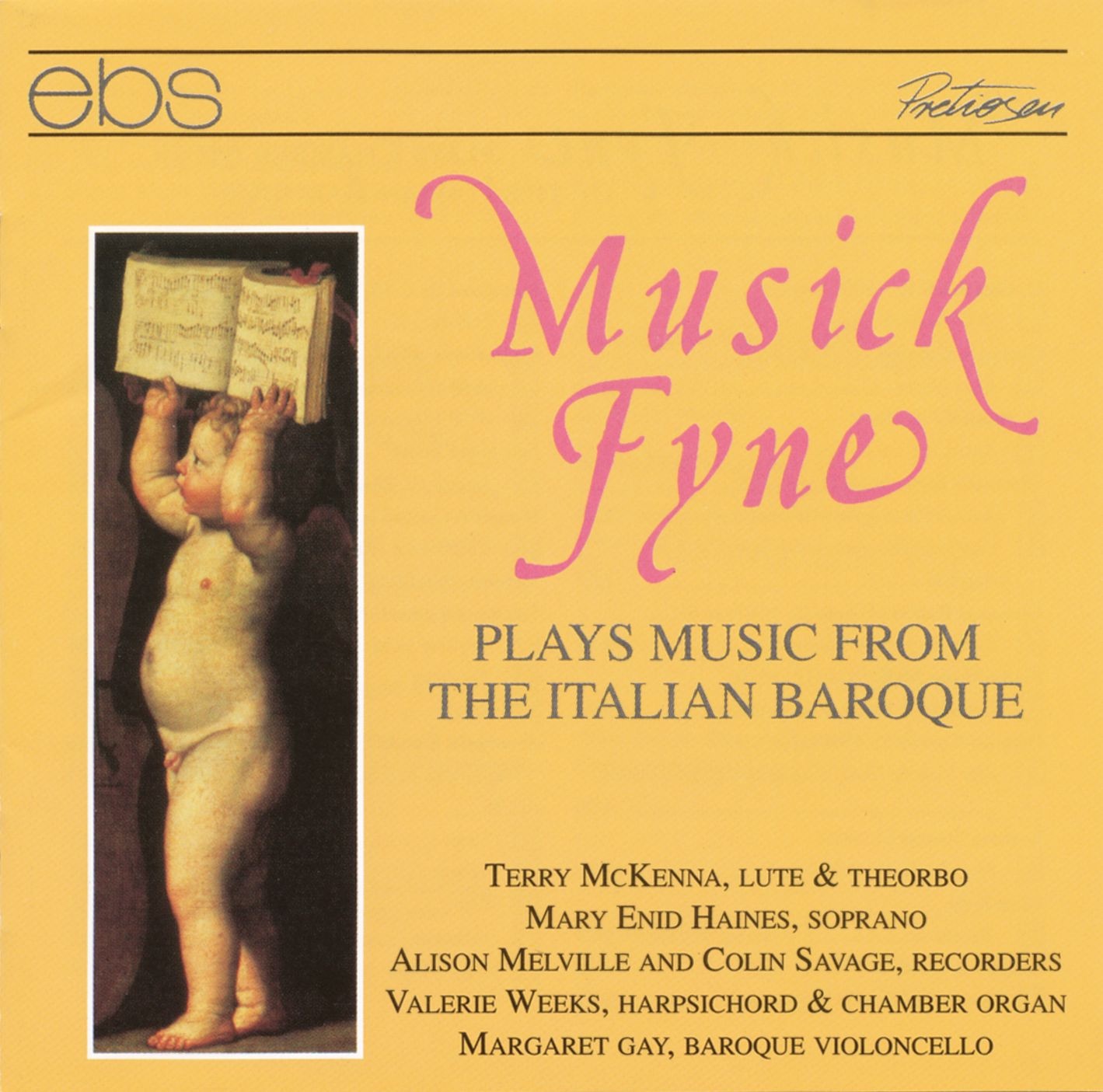 Musick Fyne Plays Chamber Music of the Italian Baroque album cover