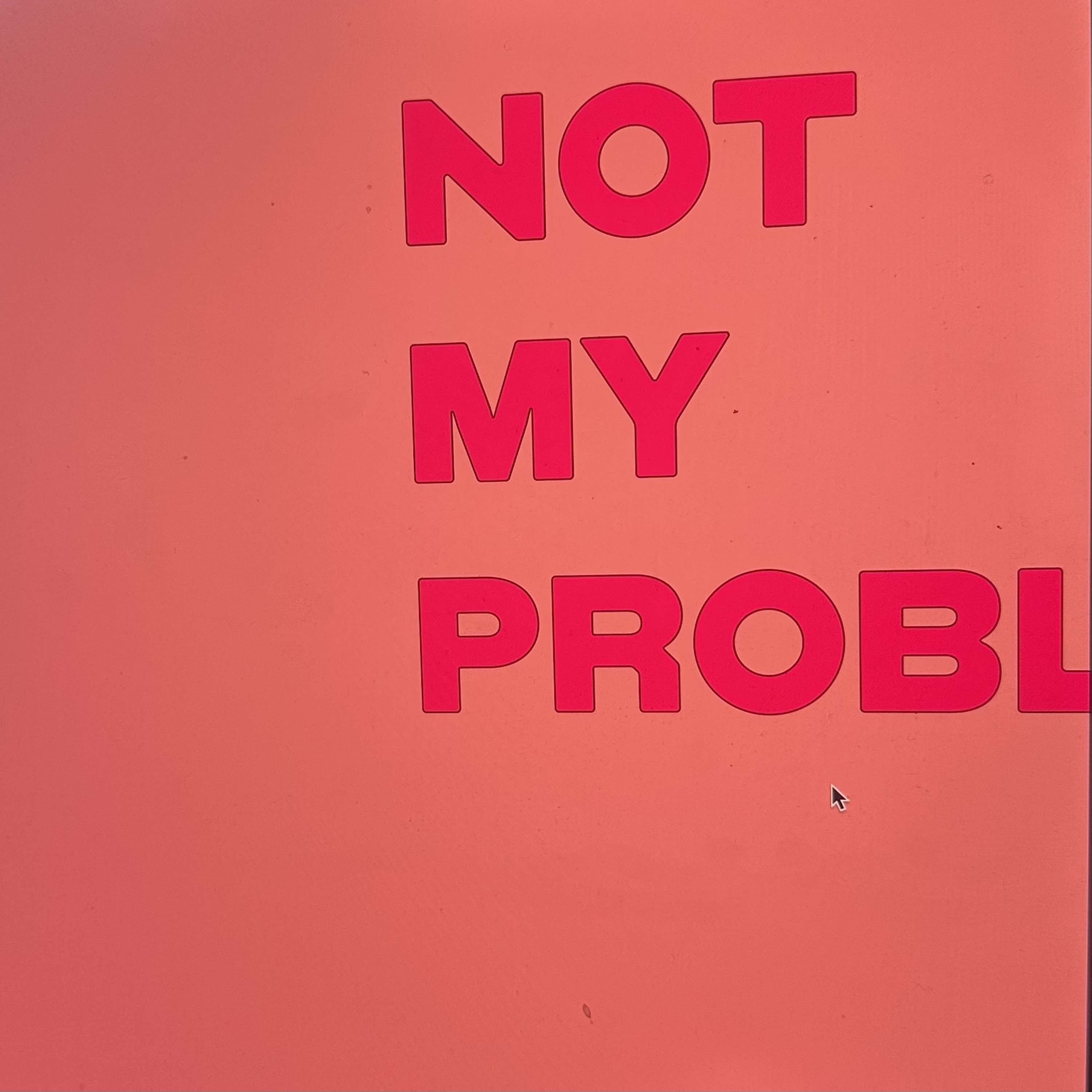 Not My Problem - Single album cover
