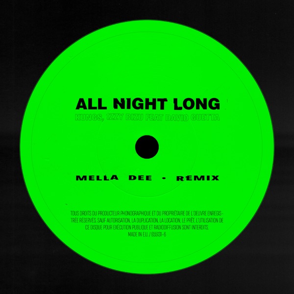 All Night Long (Mella Dee Wigged Out Mix) [feat. David Guetta] - Single album cover