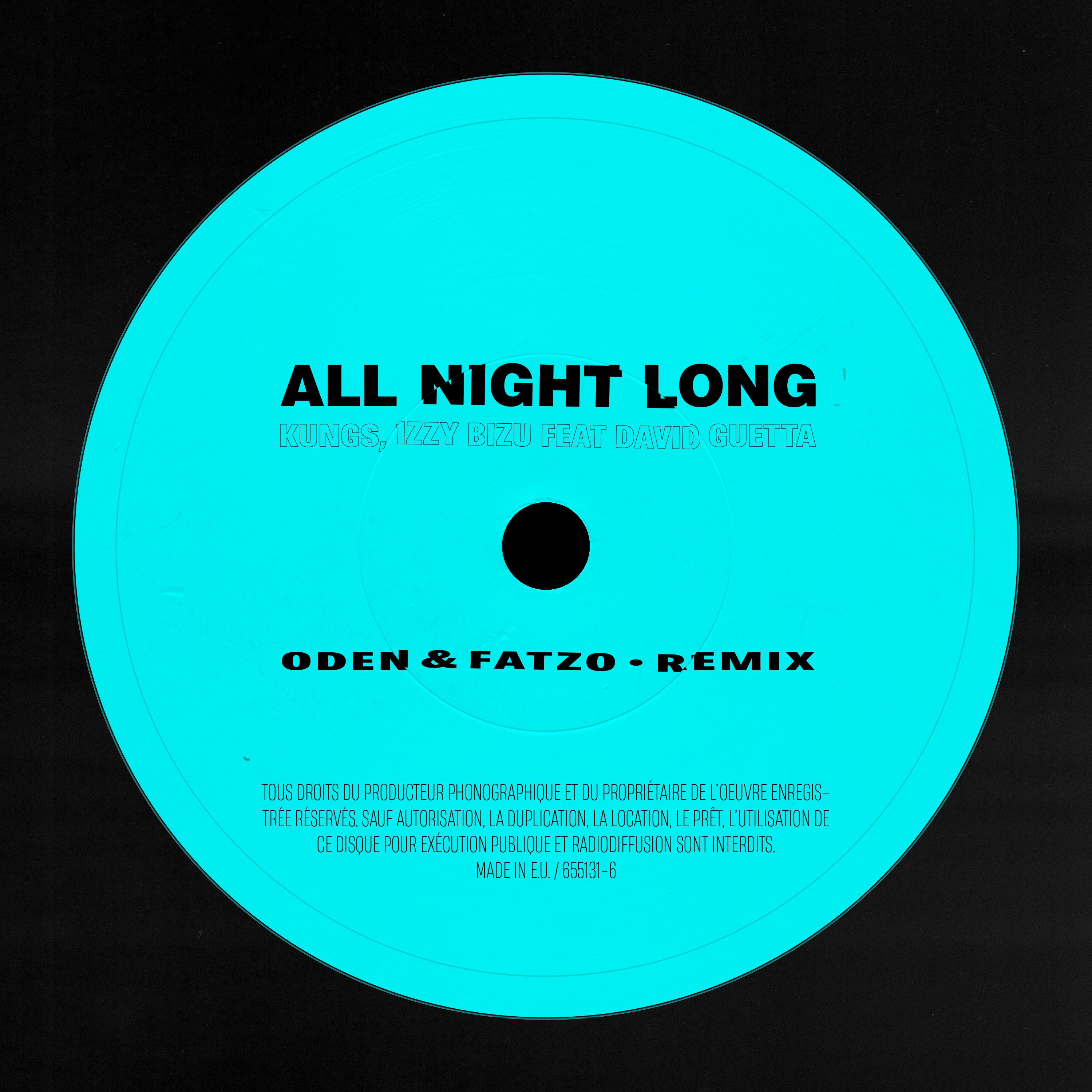All Night Long (feat. David Guetta) [Oden & Fatzo Remix] - Single album cover