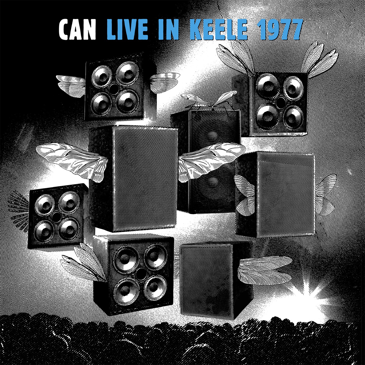 LIVE IN KEELE 1977 album cover