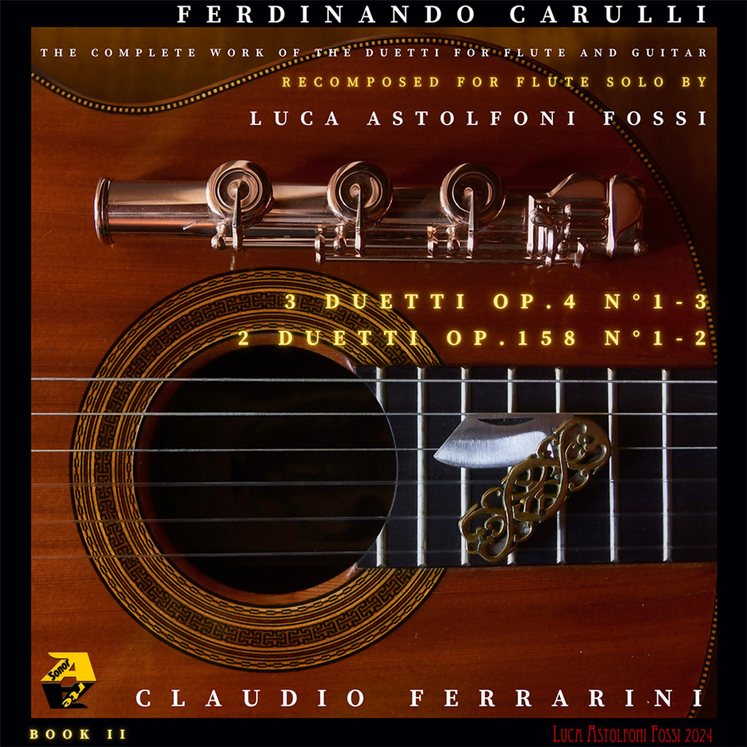 Ferdinando Carulli: 5 Duetti for Flute and Guitar, Op. 4 & 158. Book II (Recomposed for Flute Solo b album cover