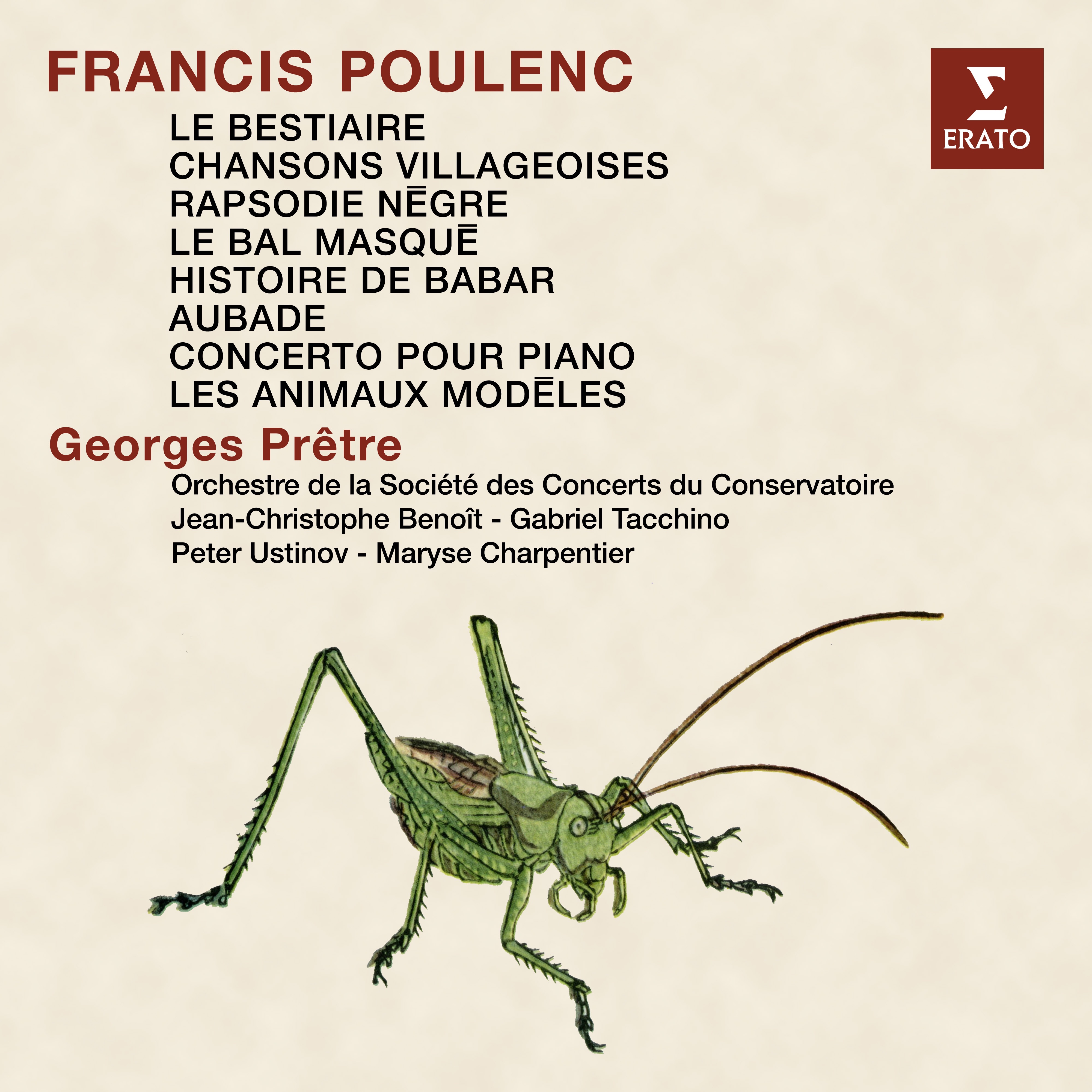 Poulenc: Le bestiaire, Chansons villageoises, Rapsodie nègre, Le bal masqué, Les animaux modèles, Hi album cover