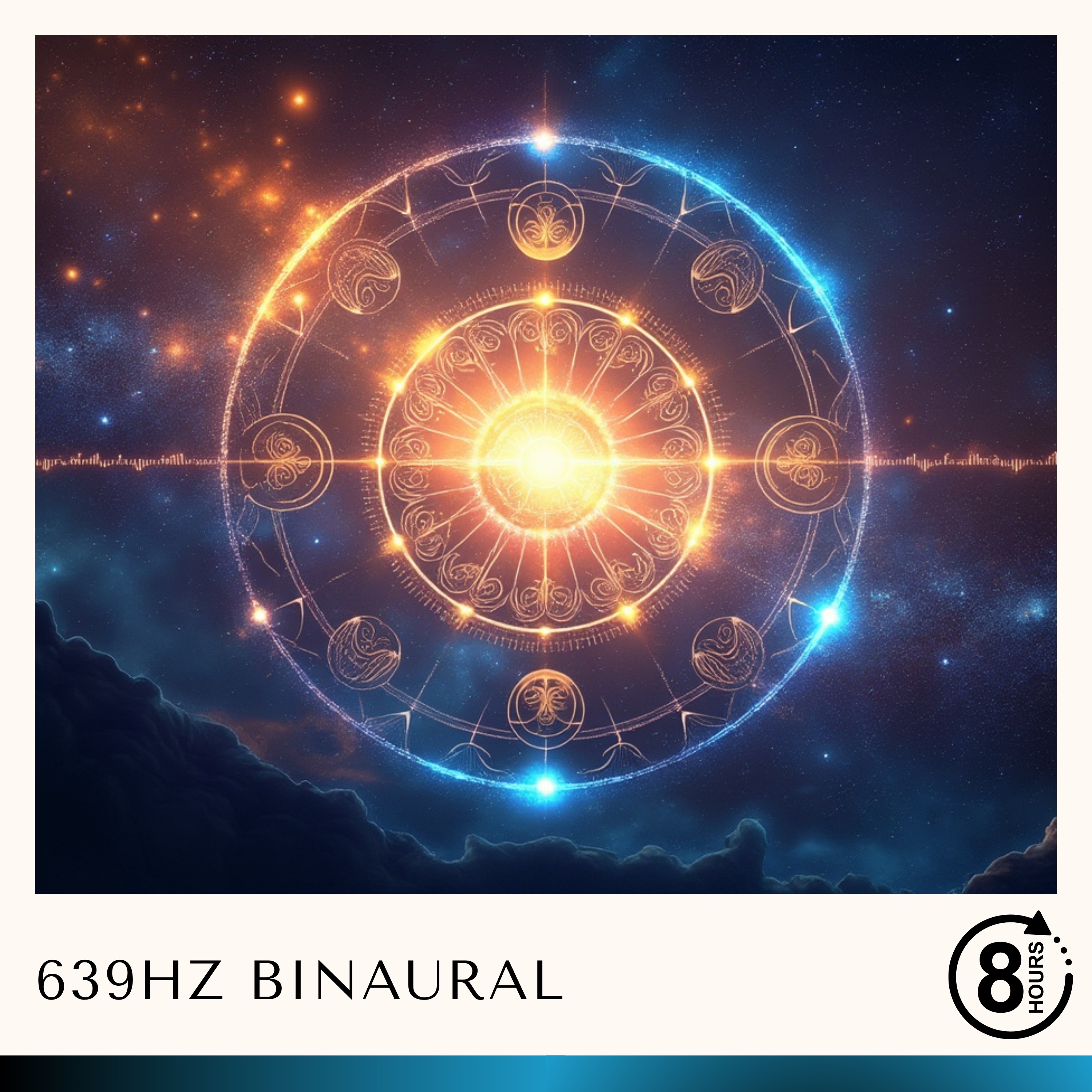 8 Hours of Solfeggio 639Hz Binaural album cover