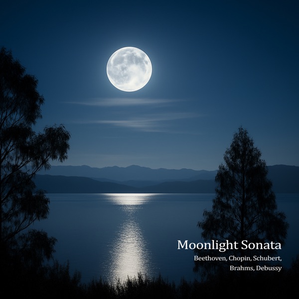 "Moonlight" Sonata - Beethoven, Chopin, Schubert, Brahms, Debussy album cover