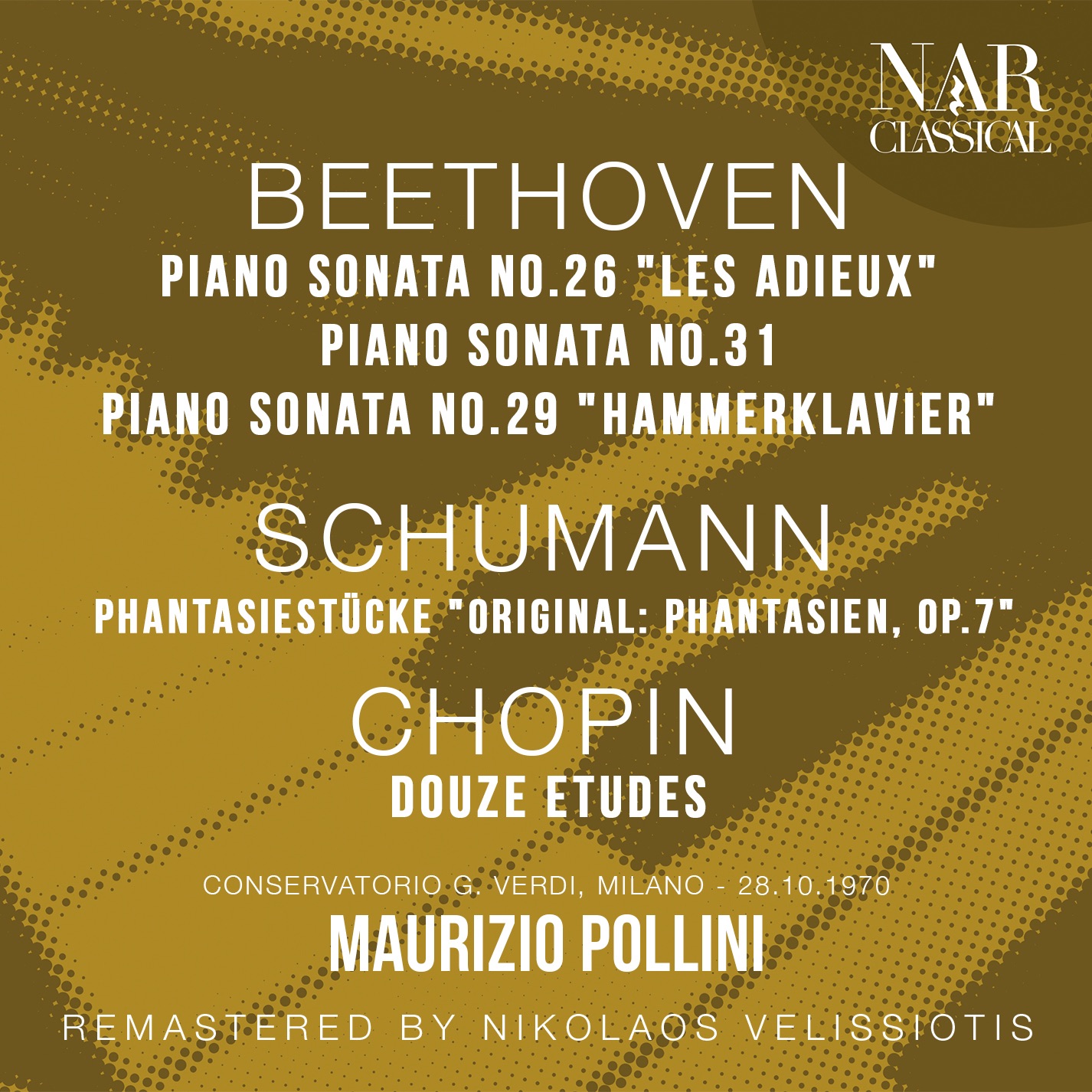 BEETHOVEN: PIANO SONATA No. 26 "LES ADIEUX", PIANO SONATA No. 31, PIANO SONATA No. 29 "HAMMERKLAVIER album cover
