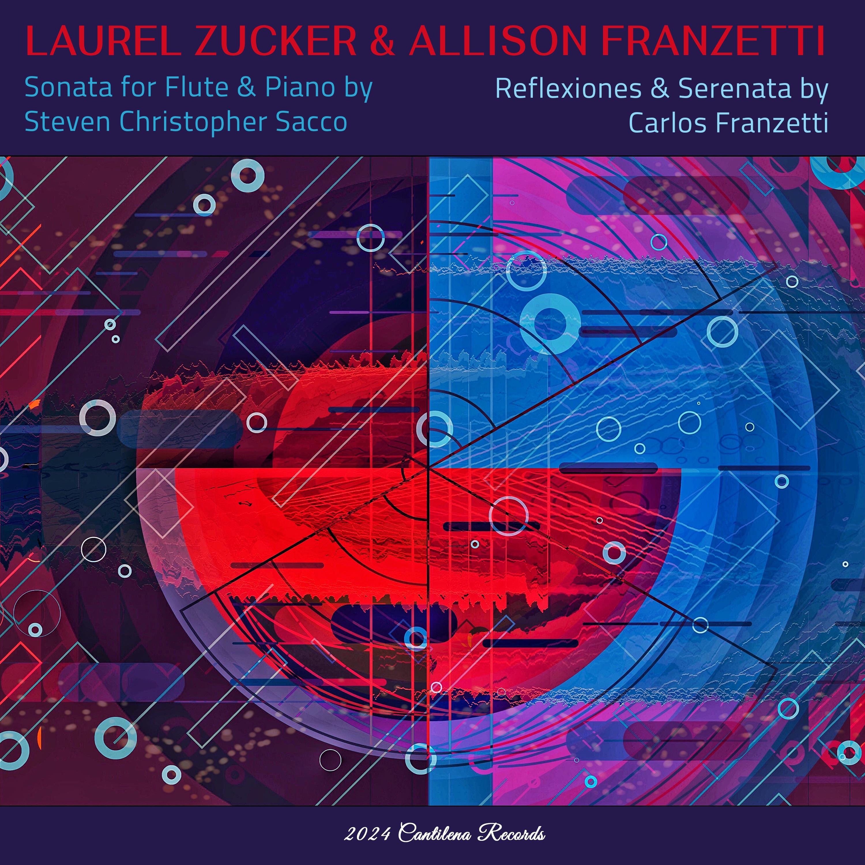 Sonata for Flute and Piano by Steven Christopher Sacco & Reflexione and Serenata by Carlos Franzetti album cover