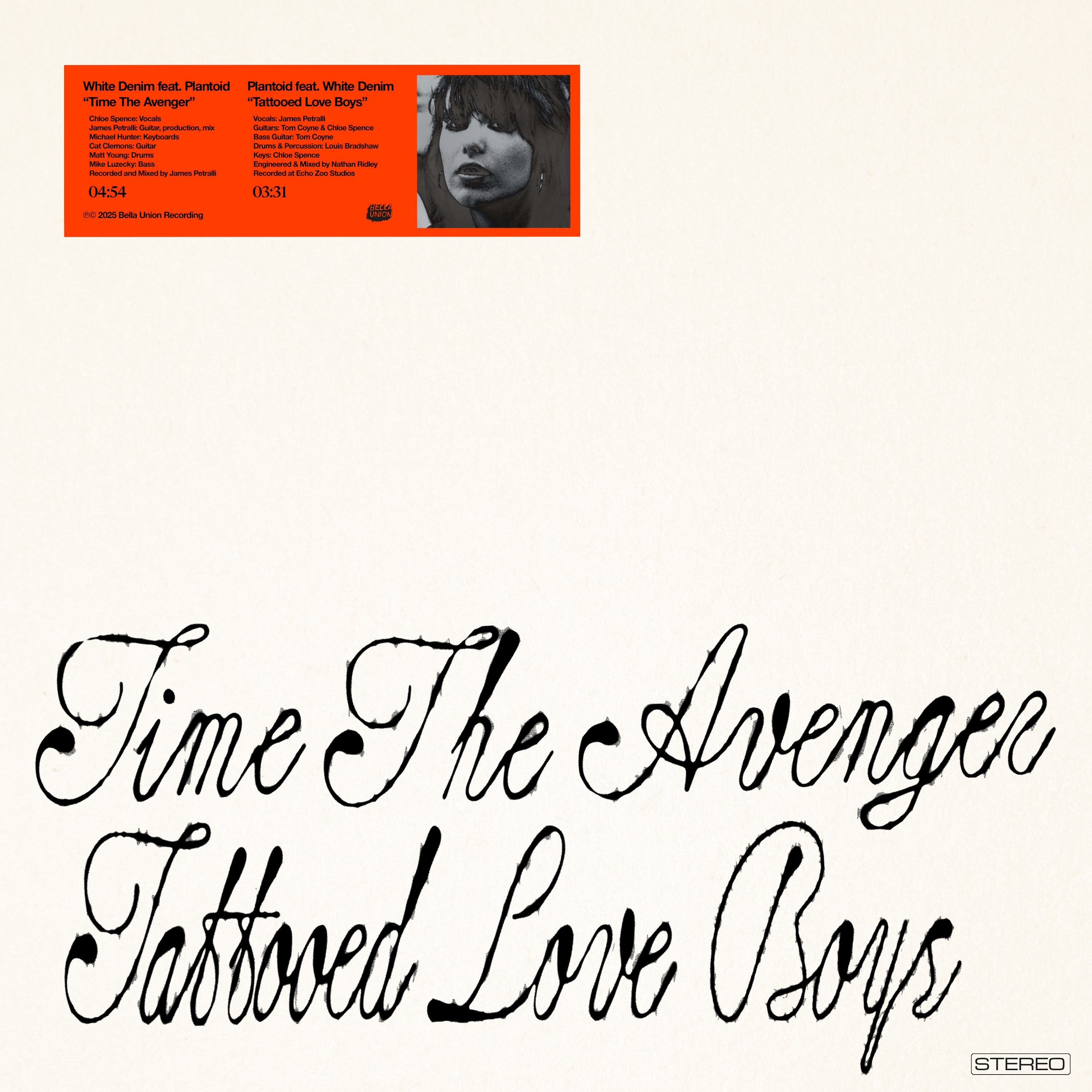 Time The Avenger / Tattooed Love Boys (The Pretenders covers) - Single album cover