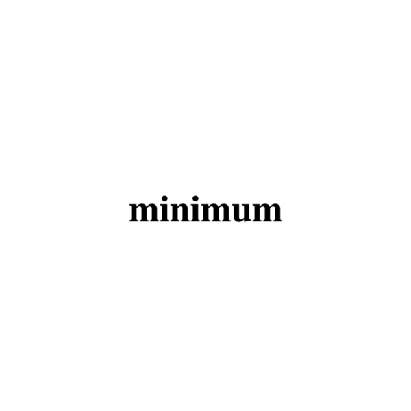 minimum - Single album cover