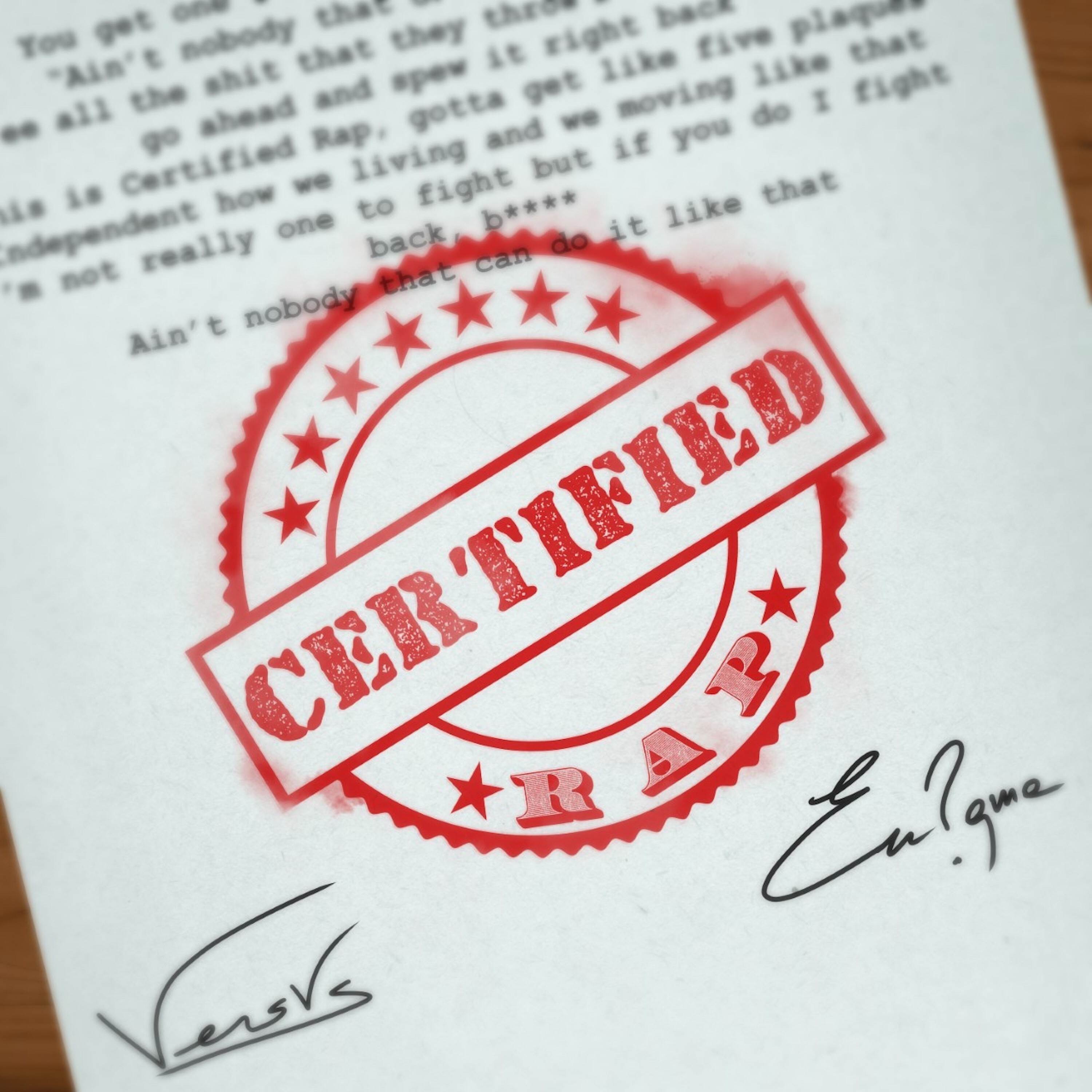 Certified Rap (feat. En?Gma) - Single album cover