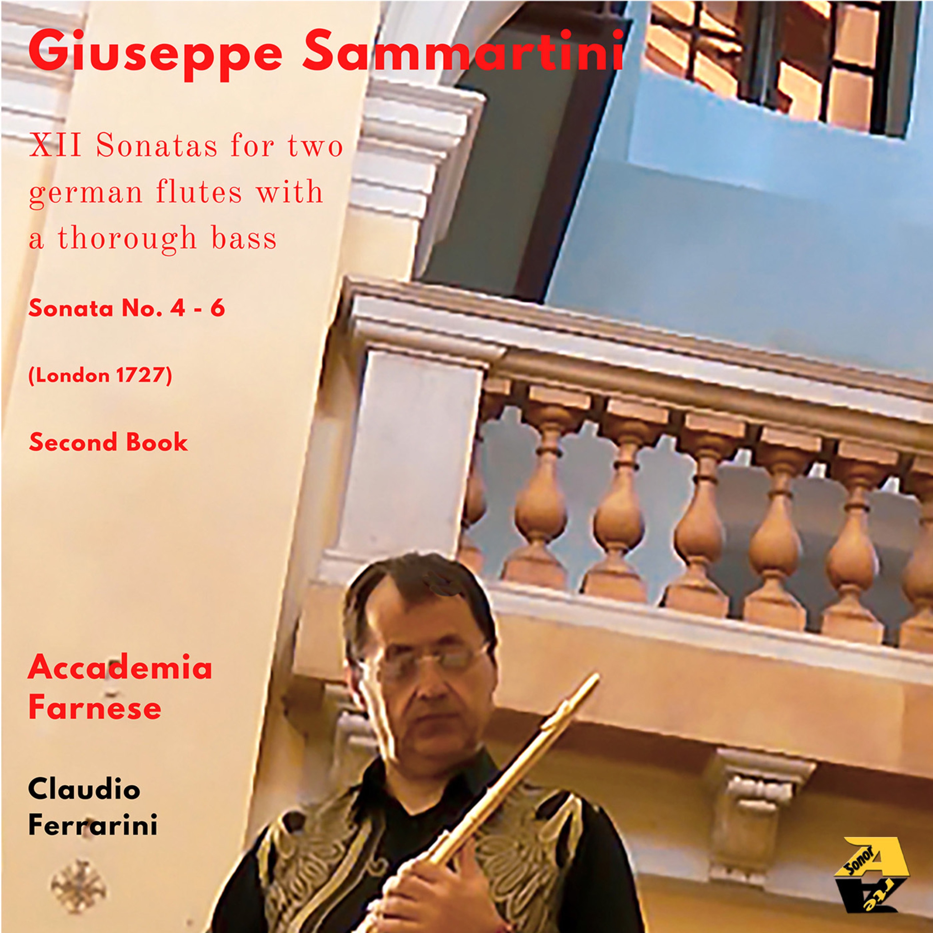 Giuseppe Sammartini: XII Sonatas for two german flutes or violins with a thorough bass, Sonatas No.  album cover