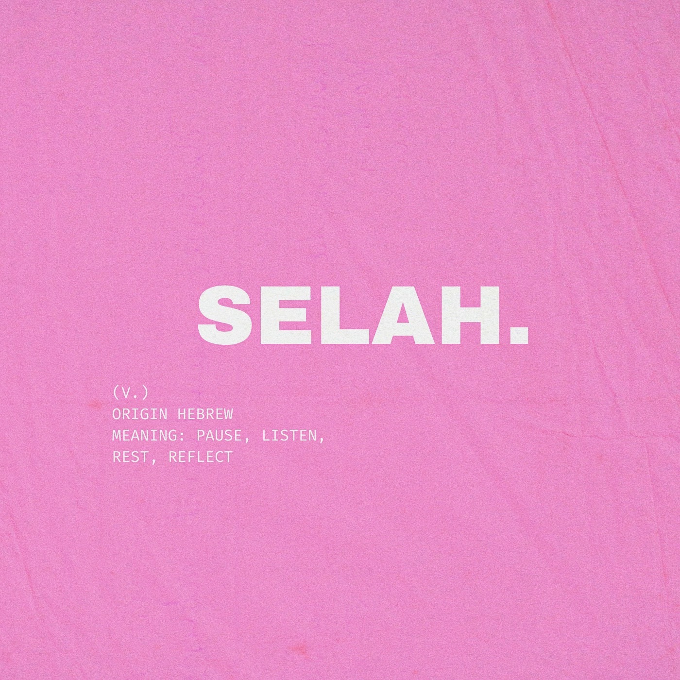 SELAH - Single album cover
