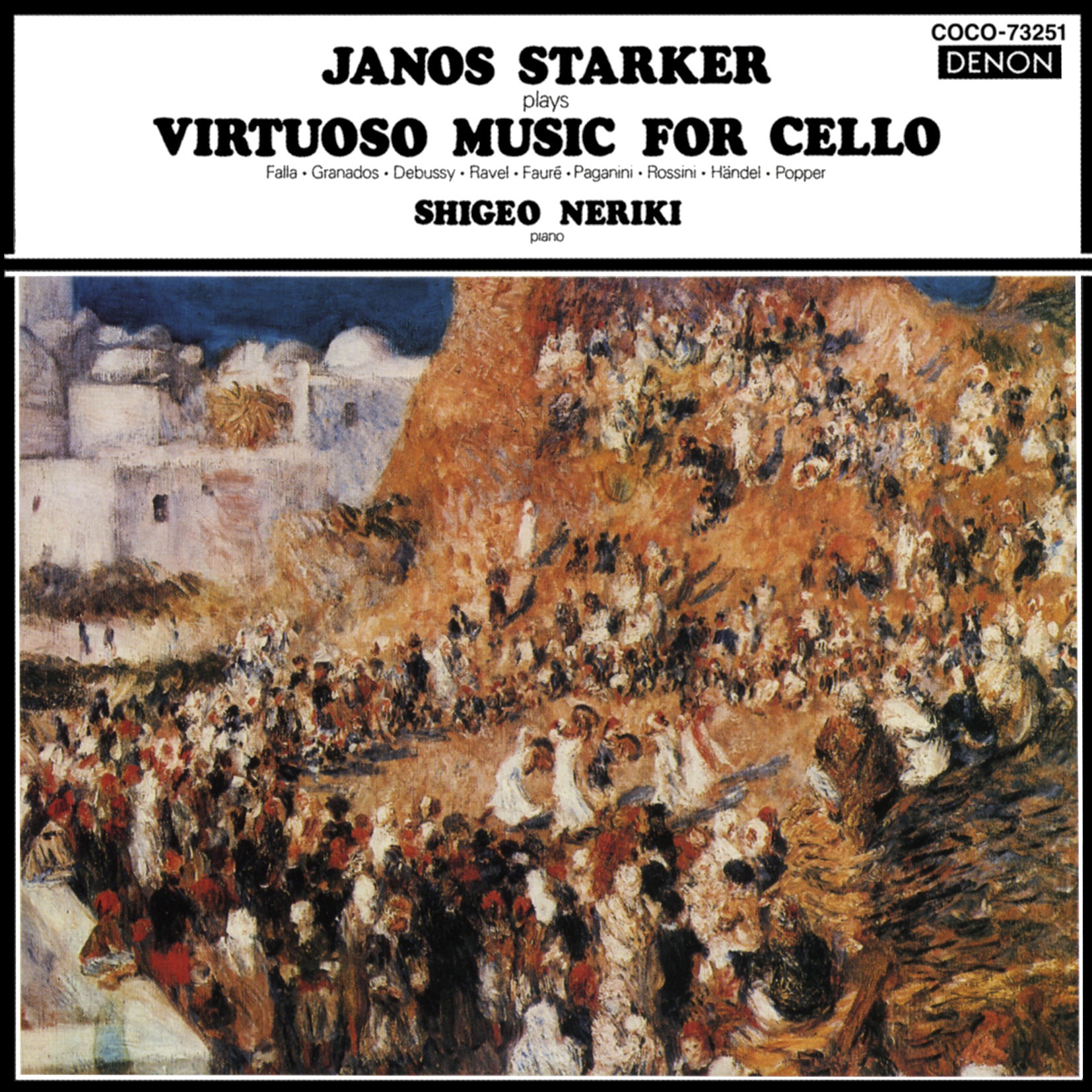 Janos Starker Plays: Virtuoso Music for Cello album cover