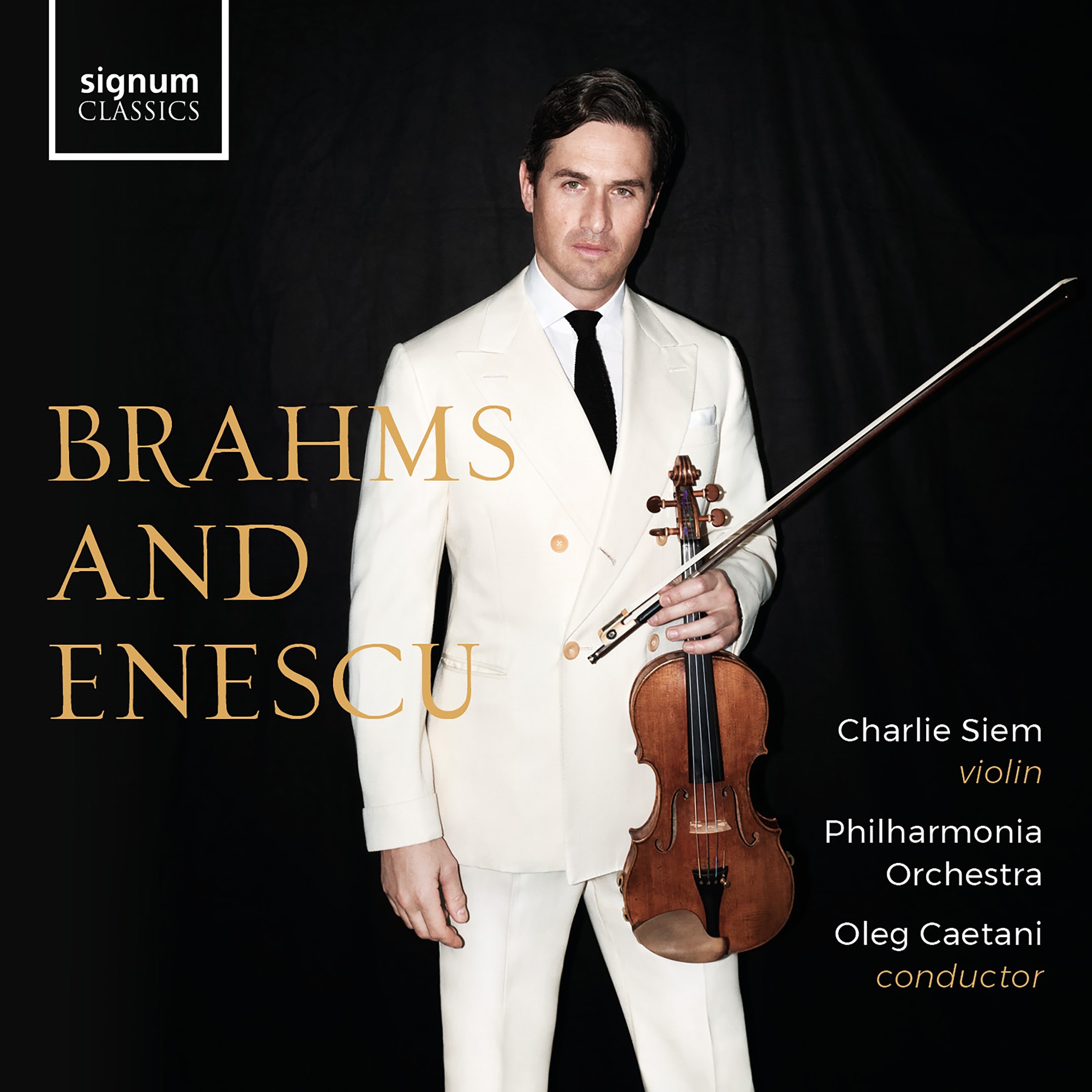 Brahms & Enescu album cover