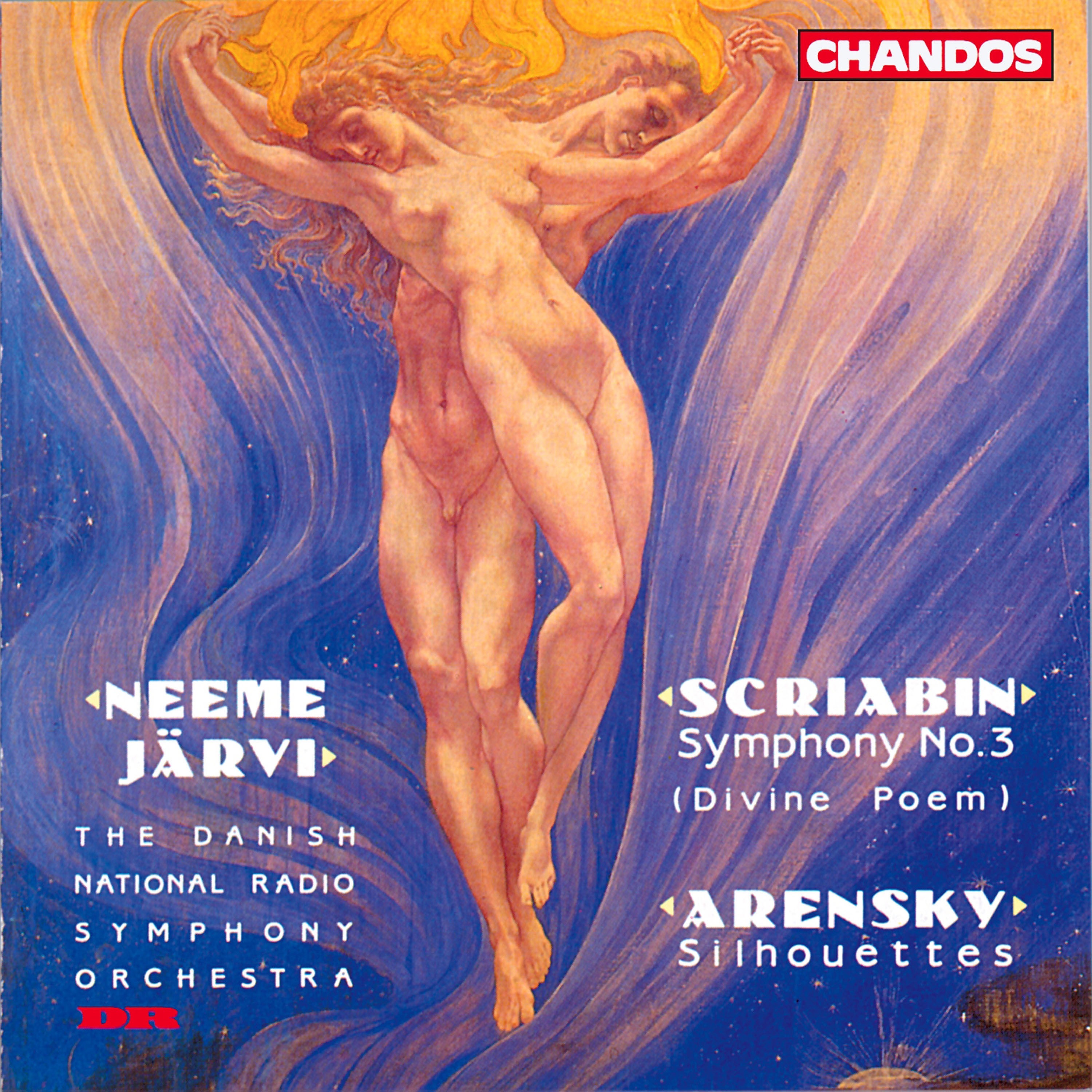 Scriabin: Symphony No. 3 "The Divine Poem" - Arensky: Suite for Two Pianos "Silhouettes" album cover