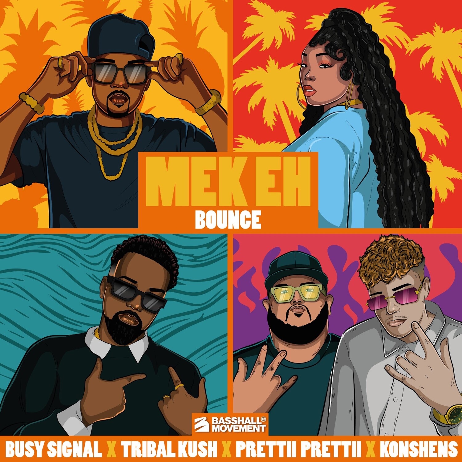 Mek Eh Bounce (feat. Konshens) - Single album cover