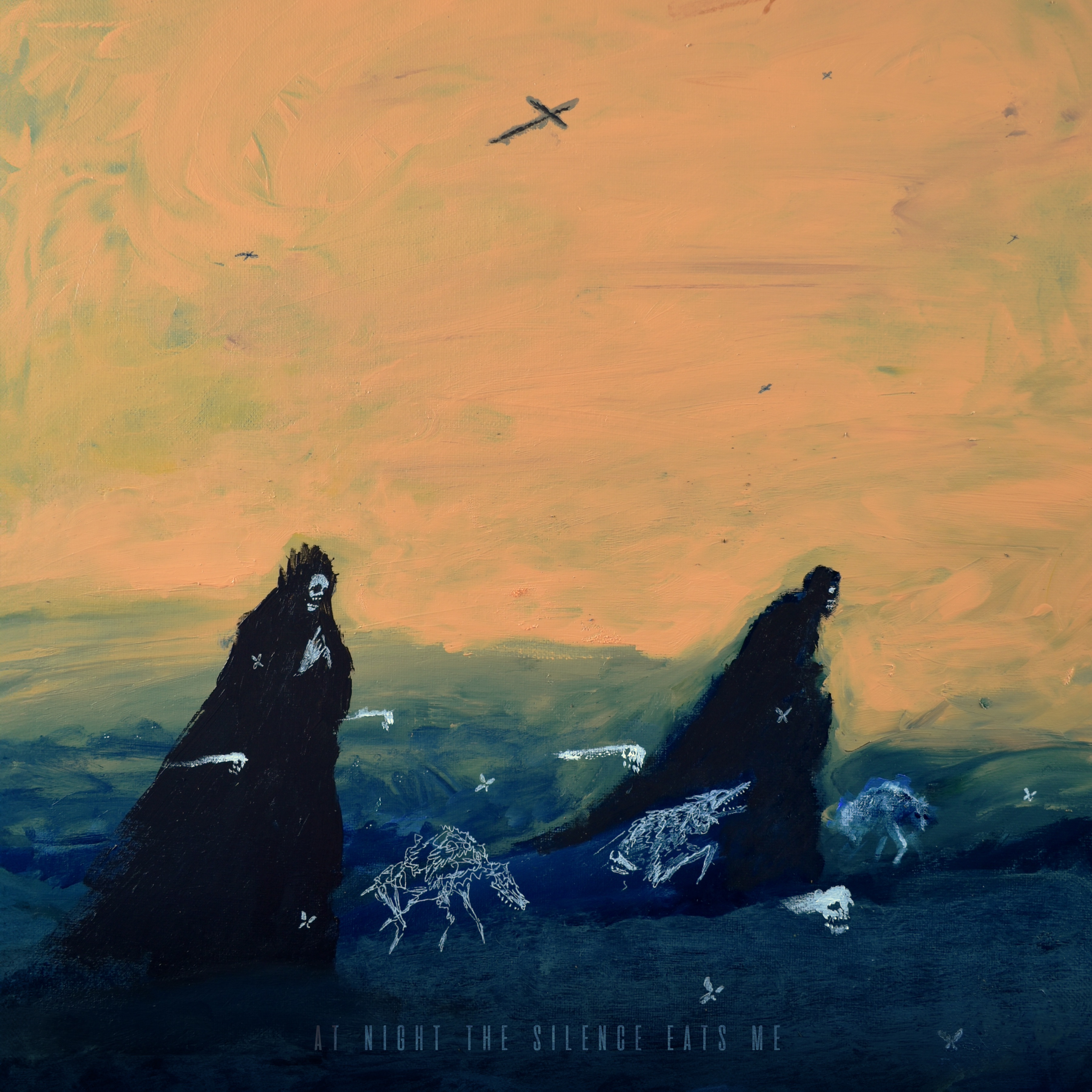 At Night the Silence Eats Me album cover