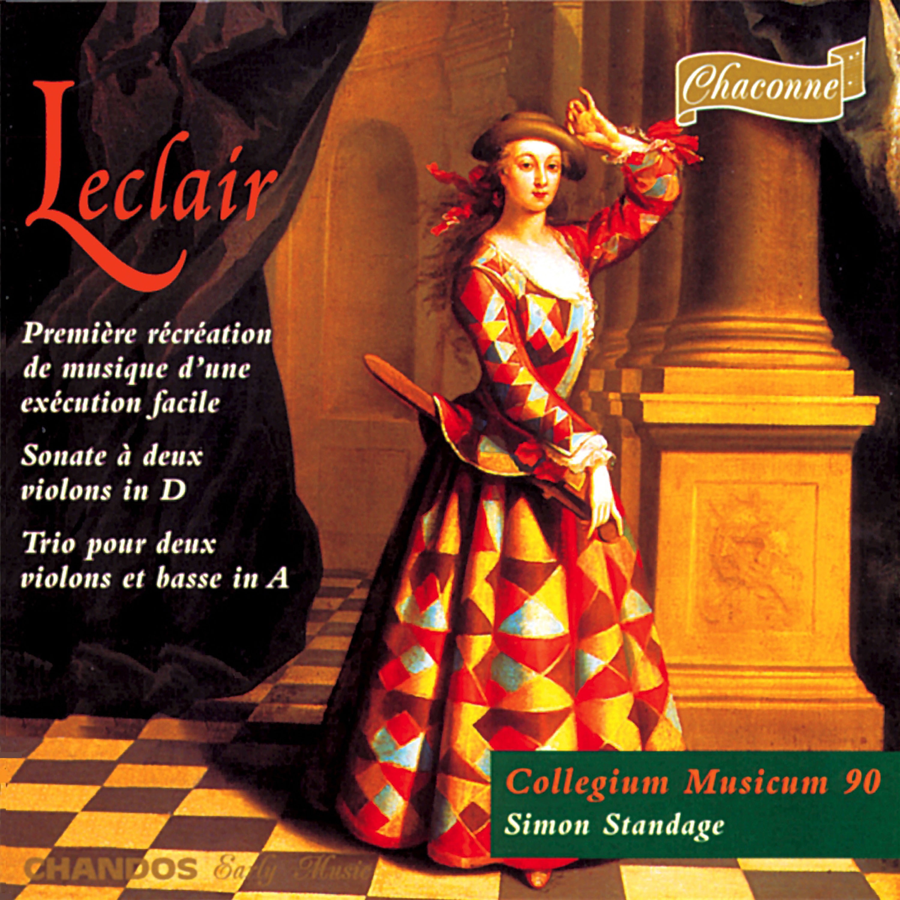 Leclair: Première récréation de musique d'une exécution facile, Sonata in D Major & Trio in A Major album cover