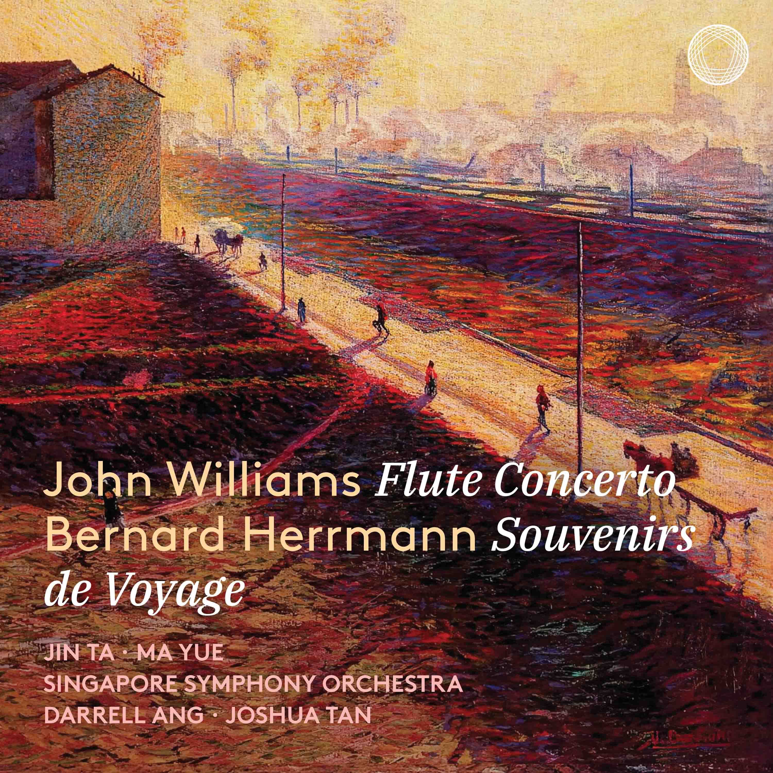 John Williams: Flute Concerto – Bernard Herrmann: Souvenirs de Voyage album cover
