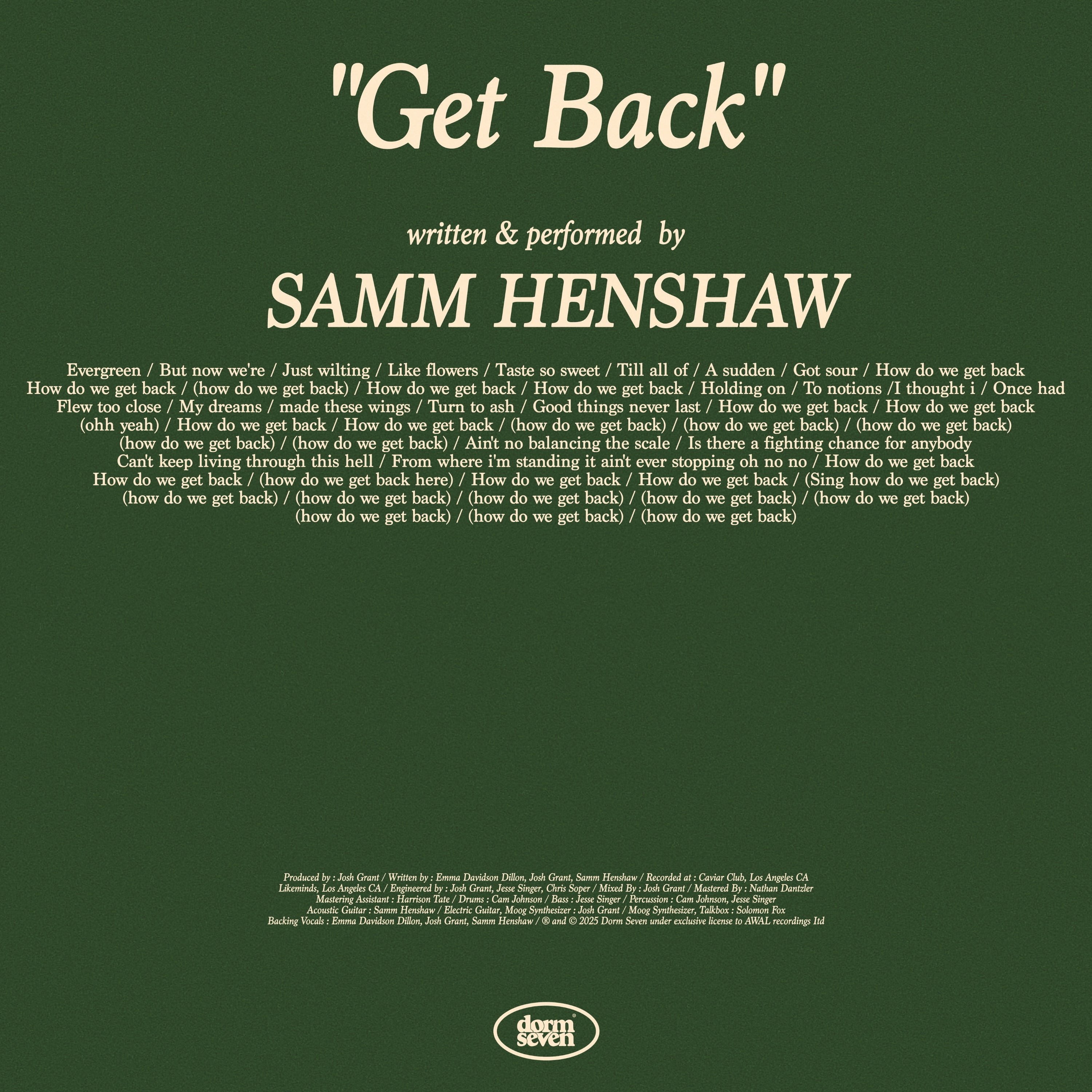 Get Back - Single album cover