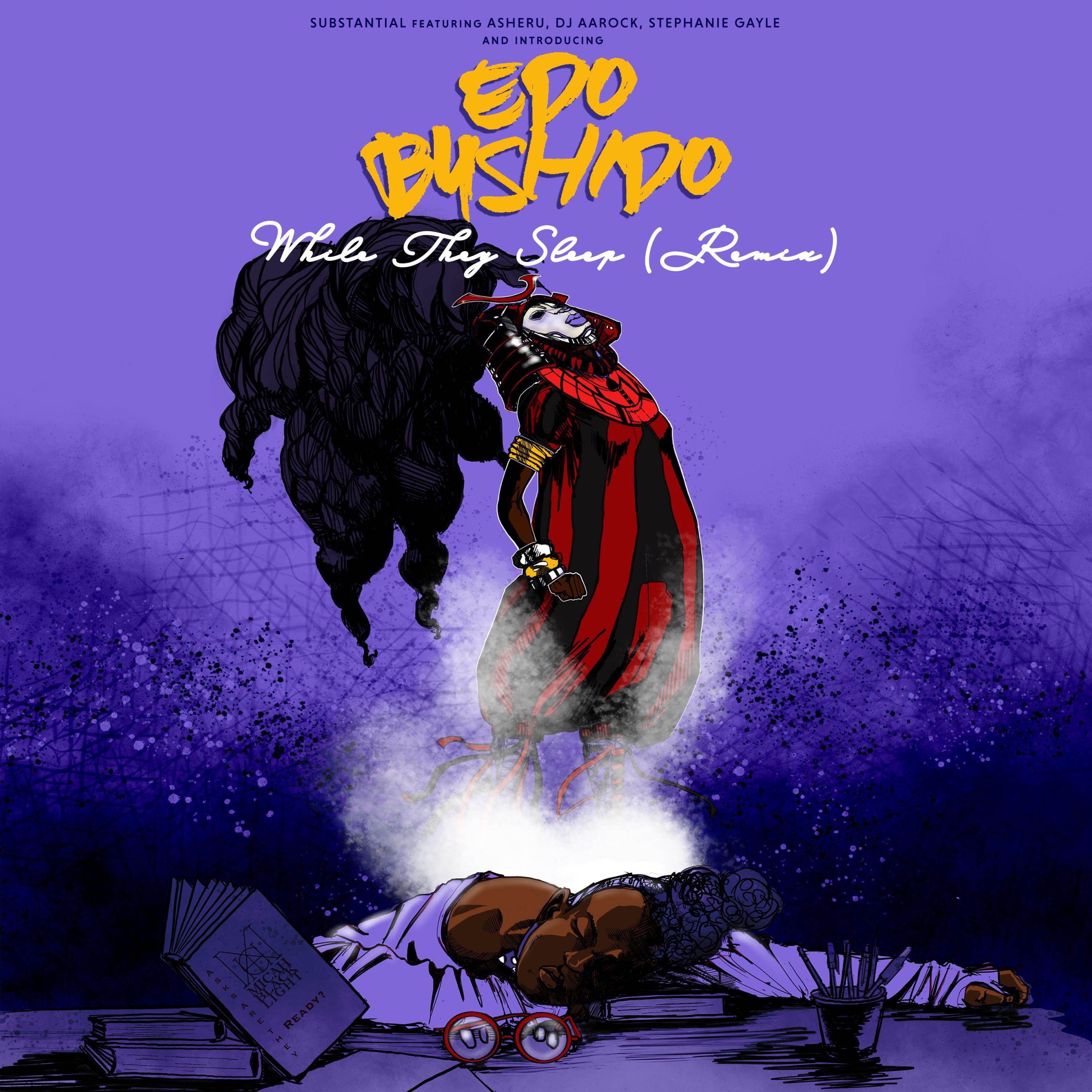 While They Sleep (Remix) [feat. Edo Bushido, Stephanie Gayle, Asheru & DJ Aarock] - Single album cover