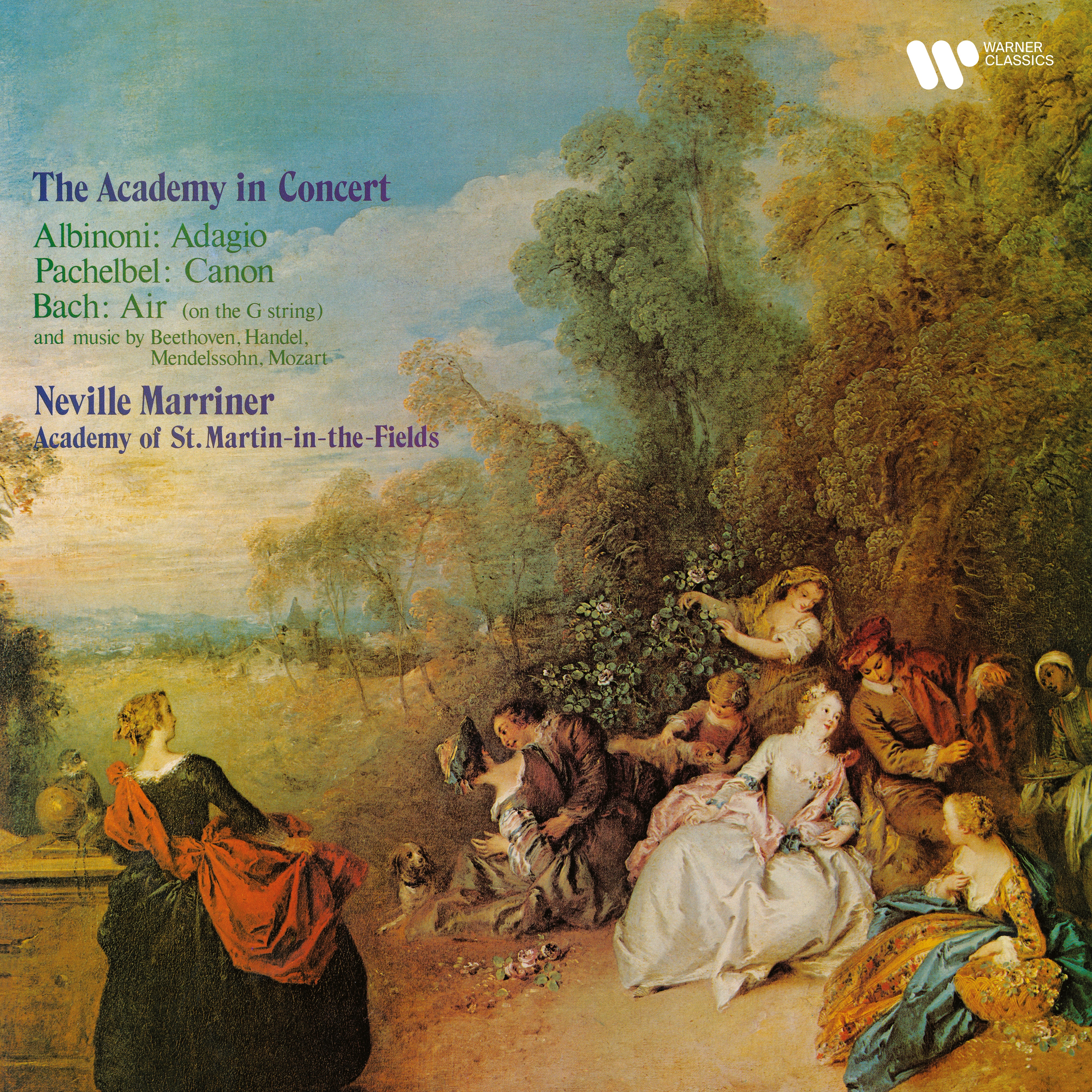 The Academy in Concert. Albinoni: Adagio - Pachelbel: Canon - Bach: Air & Music By Beethoven, Handel album cover