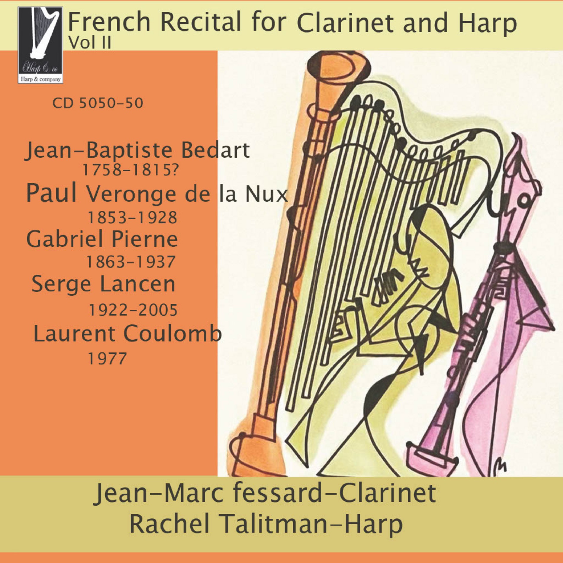 French Recital for Clarinet and Harp, Vol II album cover