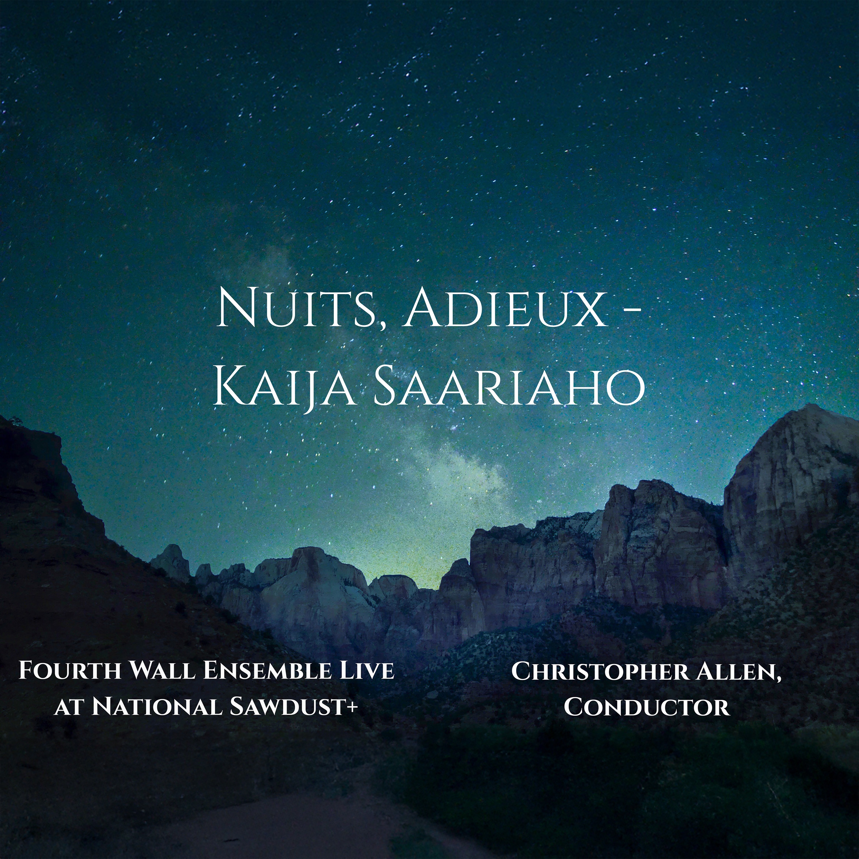 Saariaho: Nuits, Adieux - EP album cover
