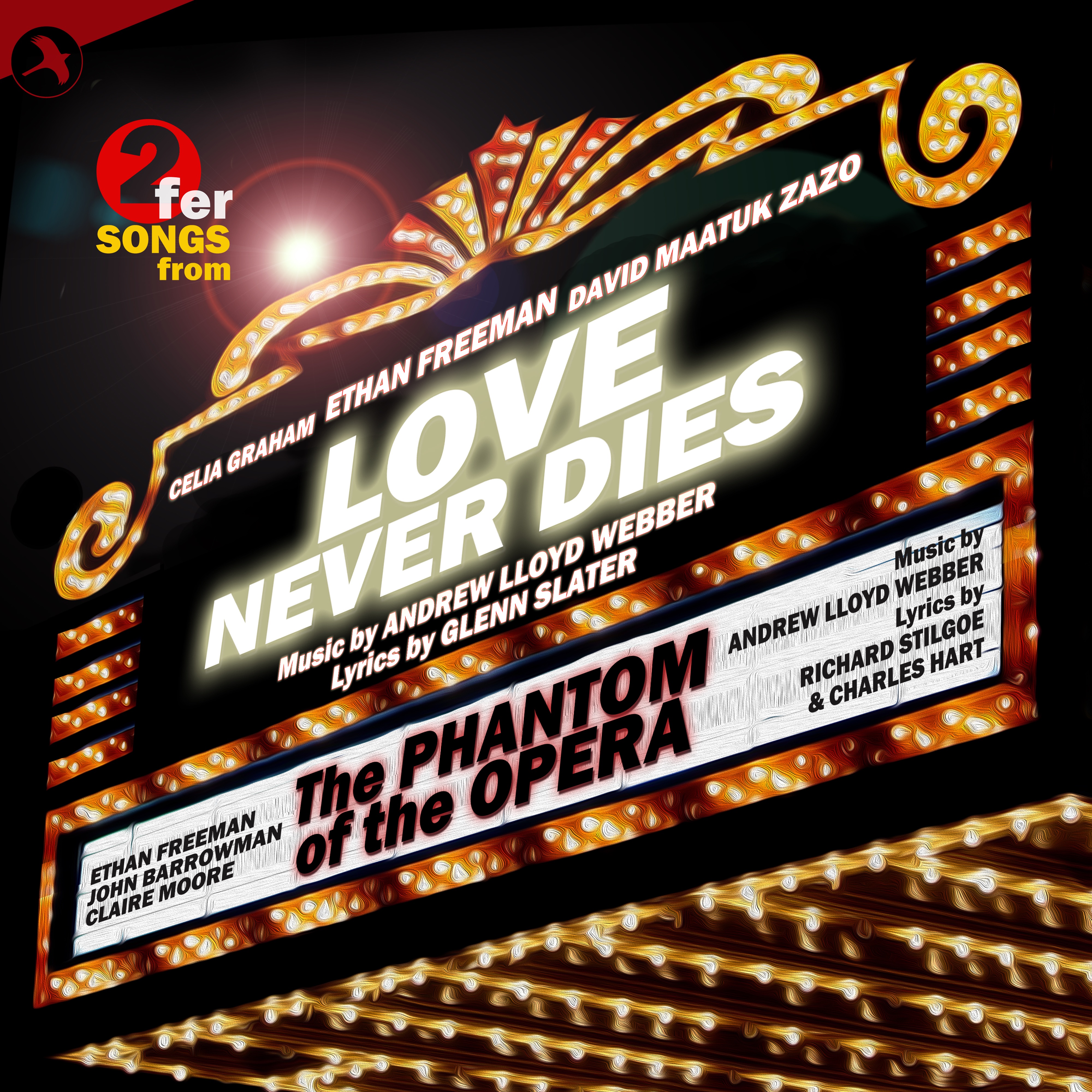 The Phantom of the Opera & Love Never Dies (Highlights) album cover