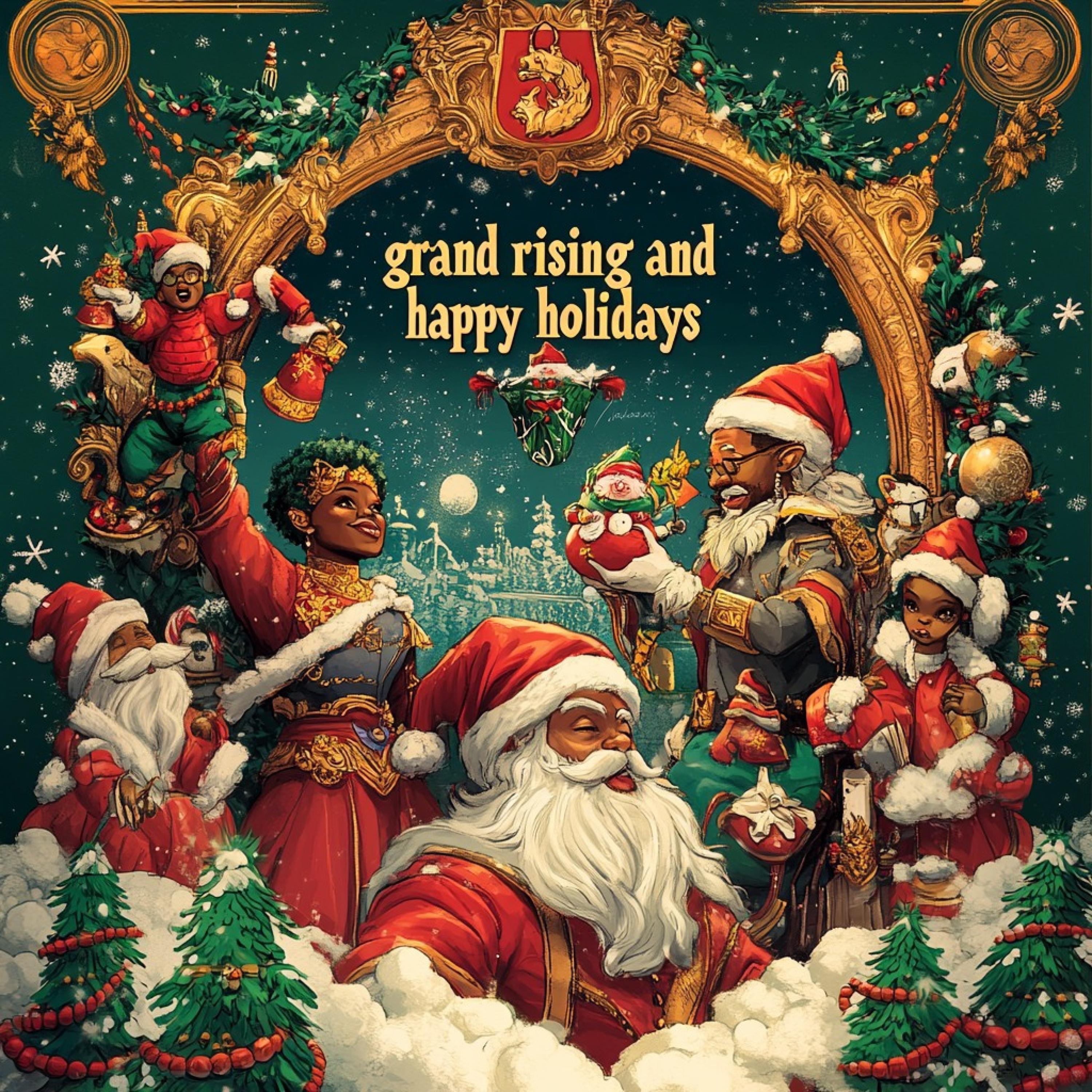 Grand Rising and Happy Holidays album cover