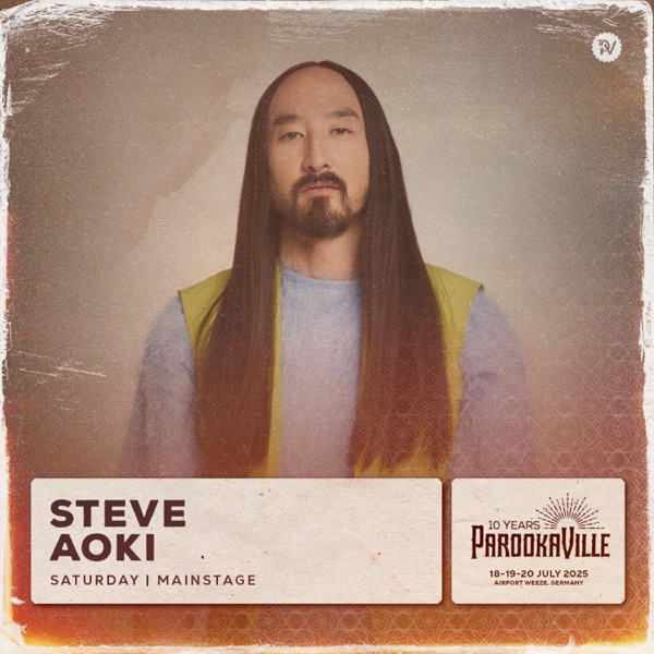 Steve Aoki  at Parookaville 2025 (DJ Mix) album cover