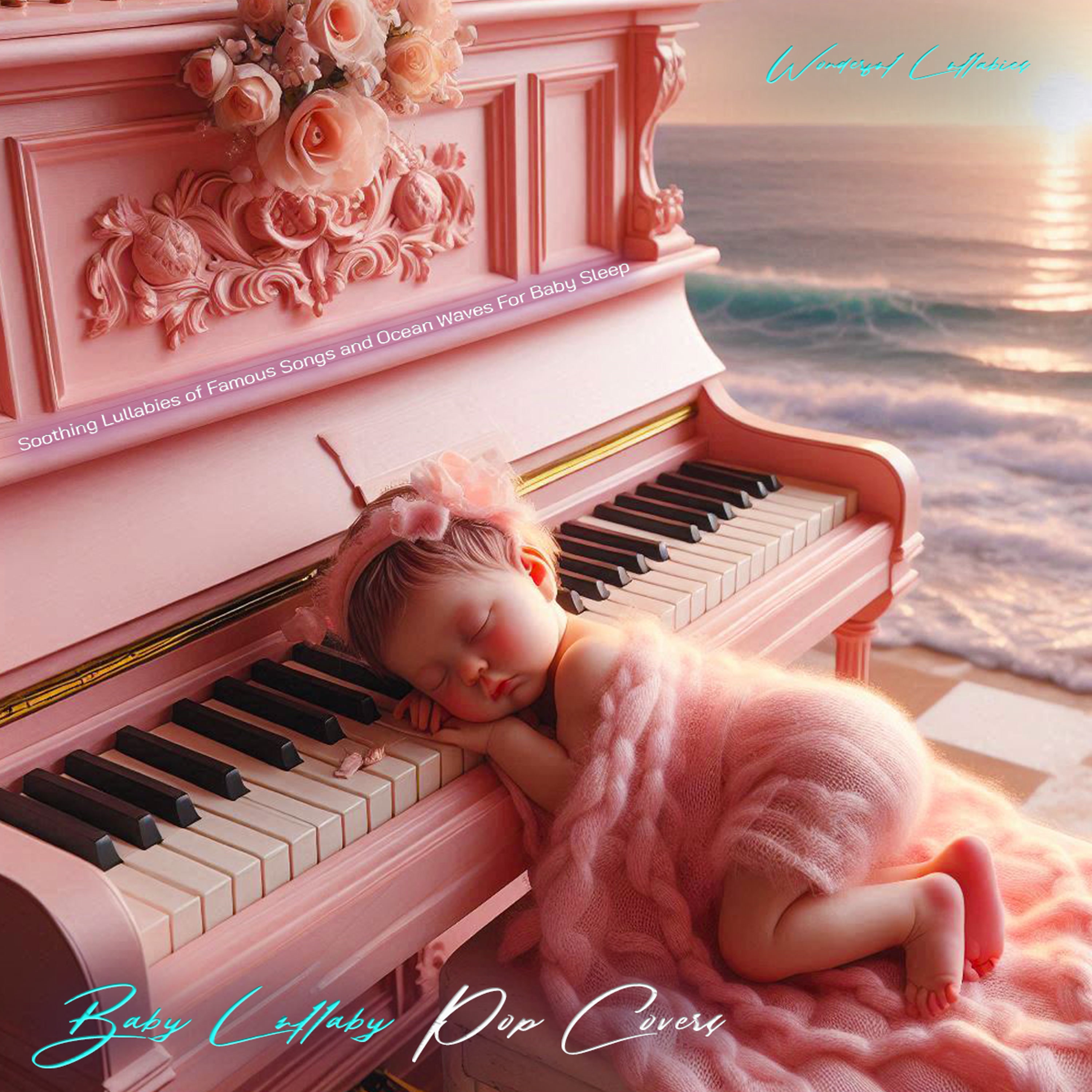 Baby Lullaby Pop Covers - Soothing Lullabies of Famous Songs and Ocean Waves For Baby Sleep album cover