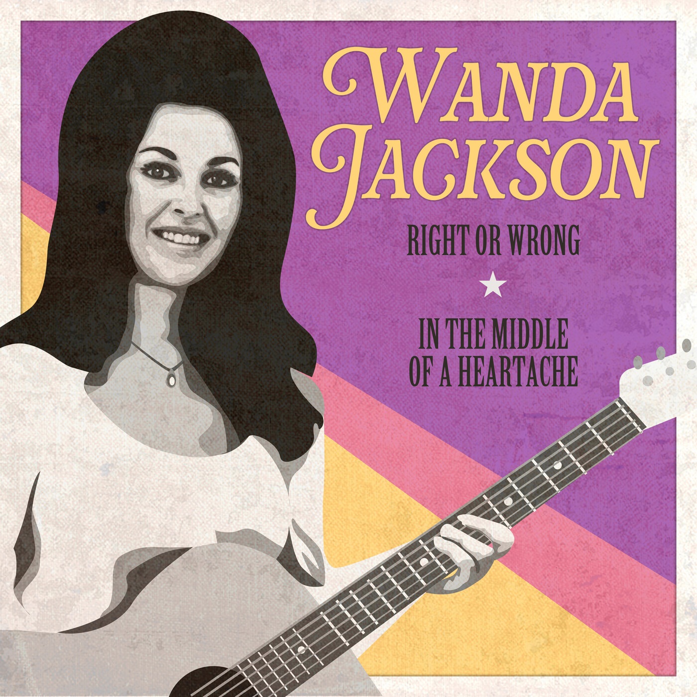 Right or Wrong / In the Middle of a Heartache (Rerecorded Version) - Single album cover