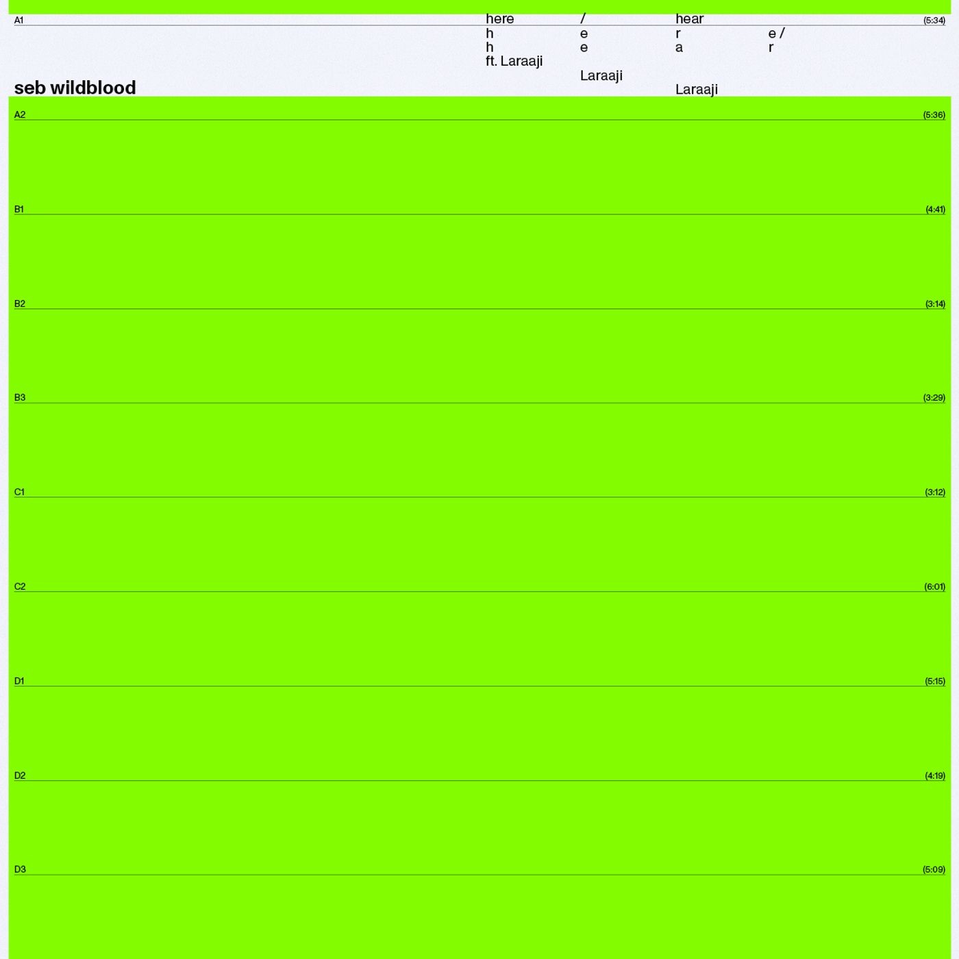 Hear / Here - Single album cover