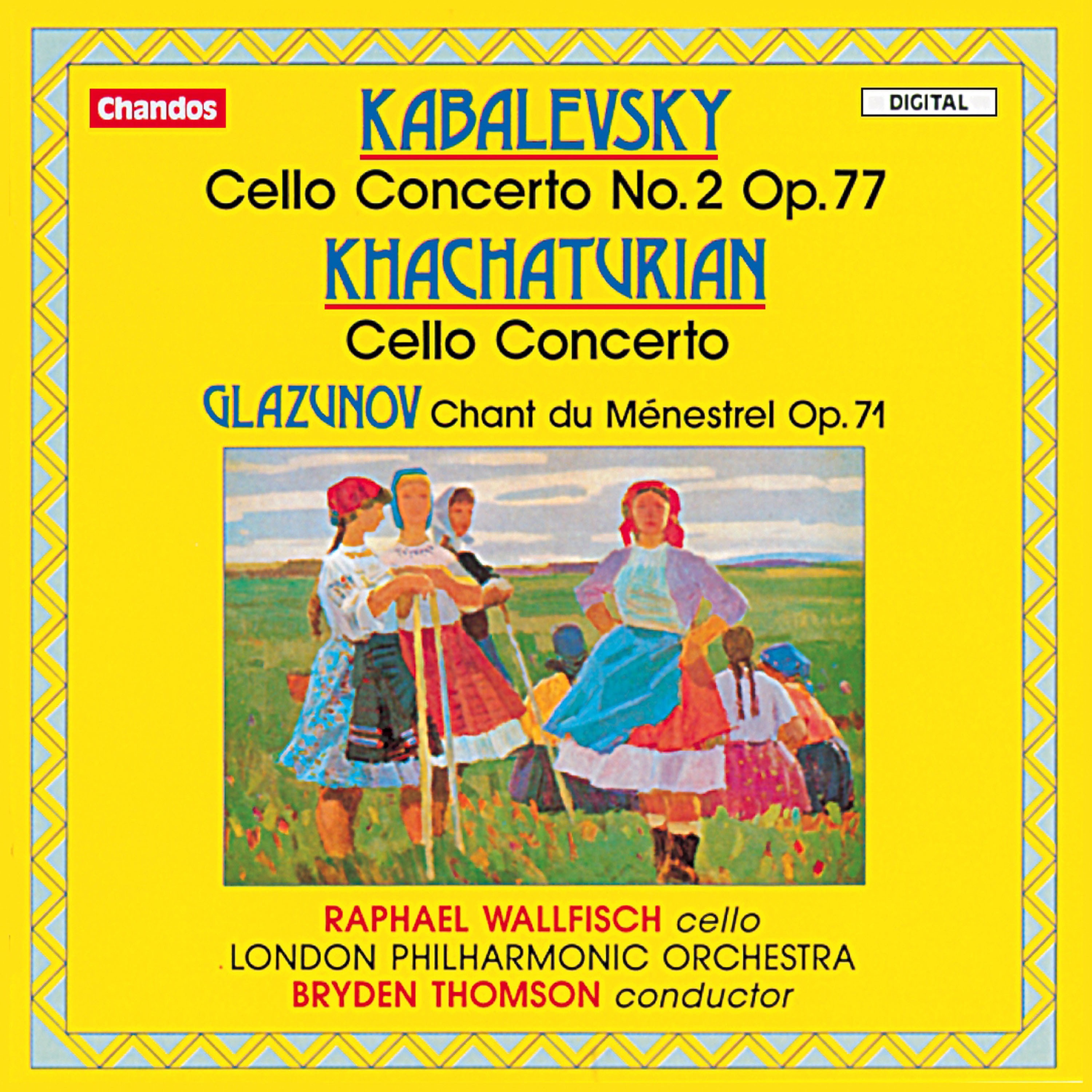 Kabalevsky, Khachaturian & Glazunov: Cello Concertos album cover