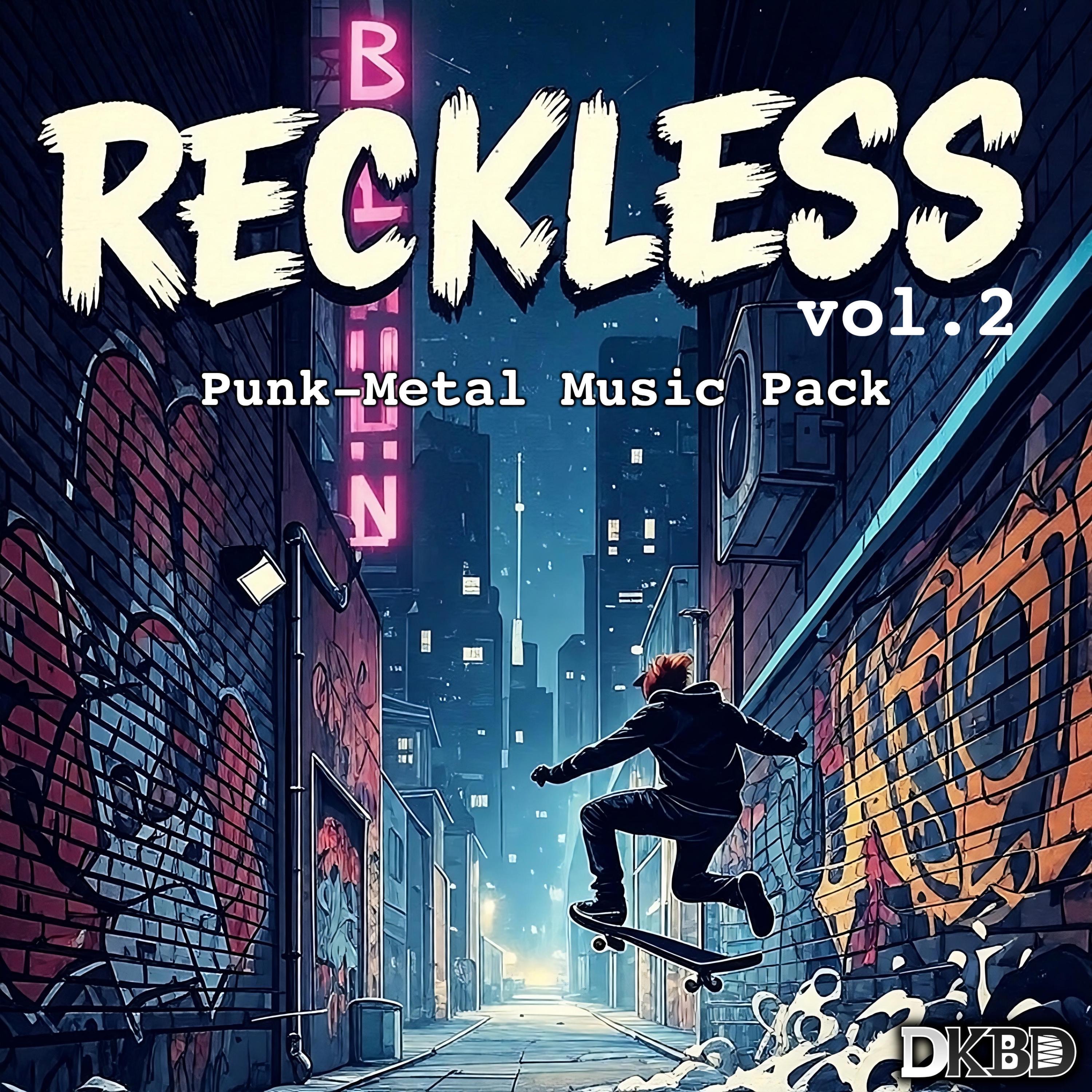 Reckless vol 2, Punk-Metal Pack 2024 remastered (Original Game Soundtrack) album cover