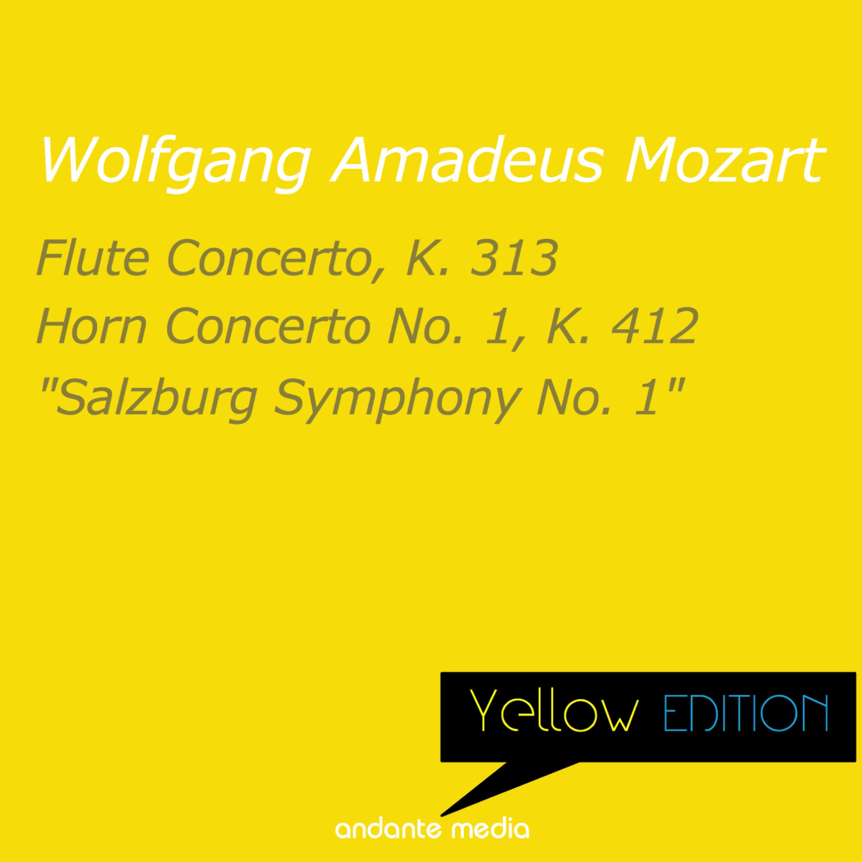 Yellow Edition - Mozart: Flute Concerto, K. 313 & "Salzburg Symphony No. 1" album cover