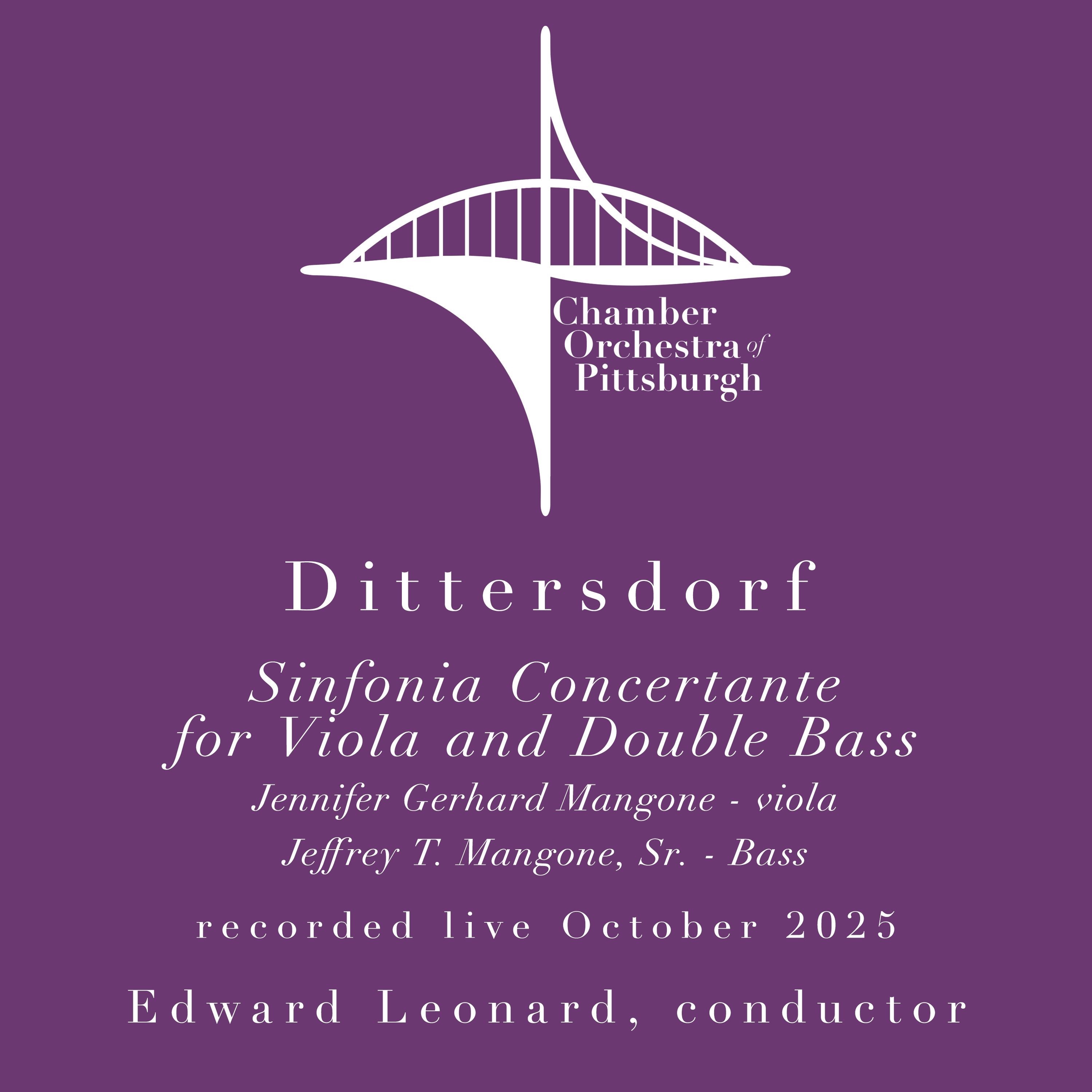Dittersdorf Sinfonia Concertante for Viola and Double Bass (Live) - EP album cover