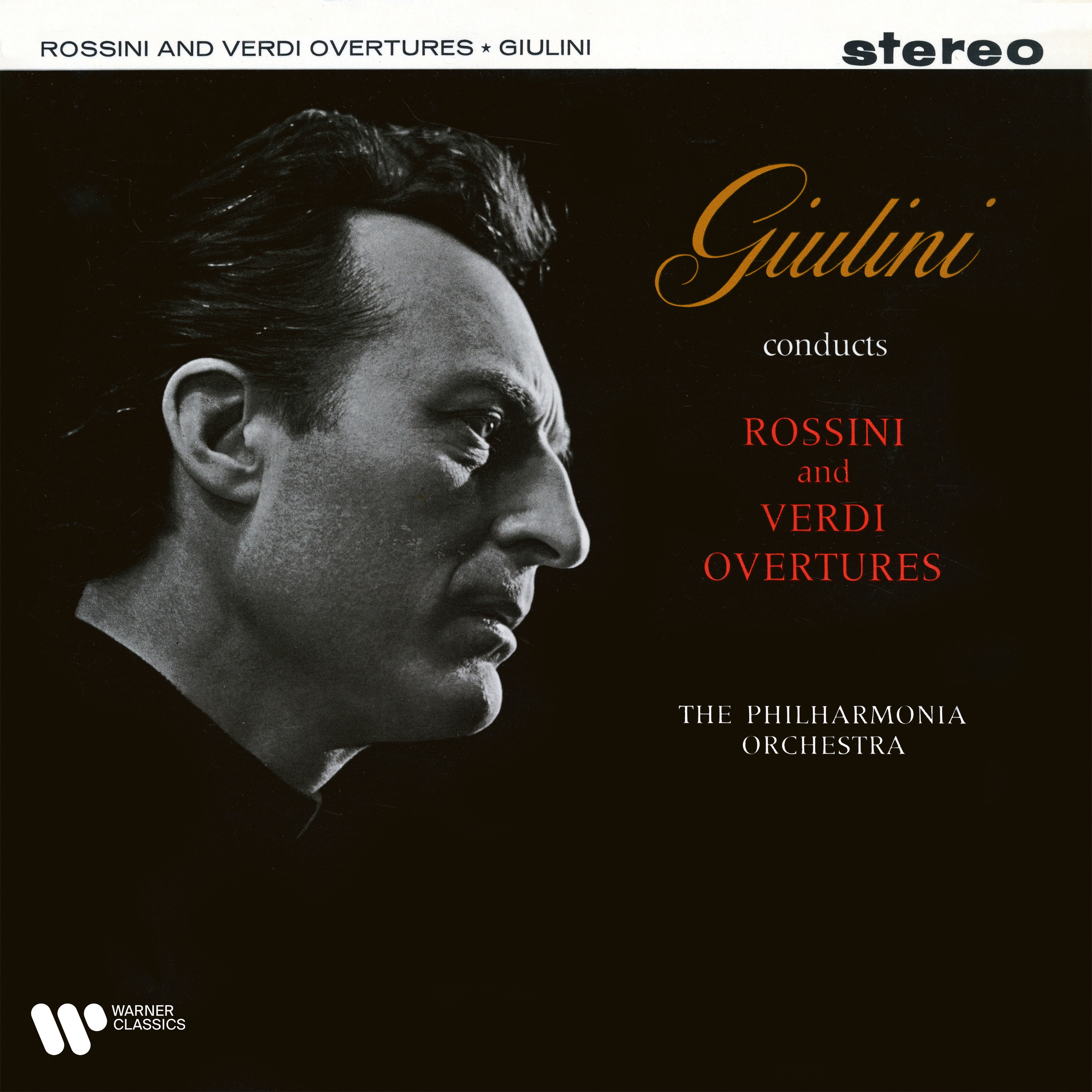 Giulini Conducts Rossini and Verdi Overtures album cover