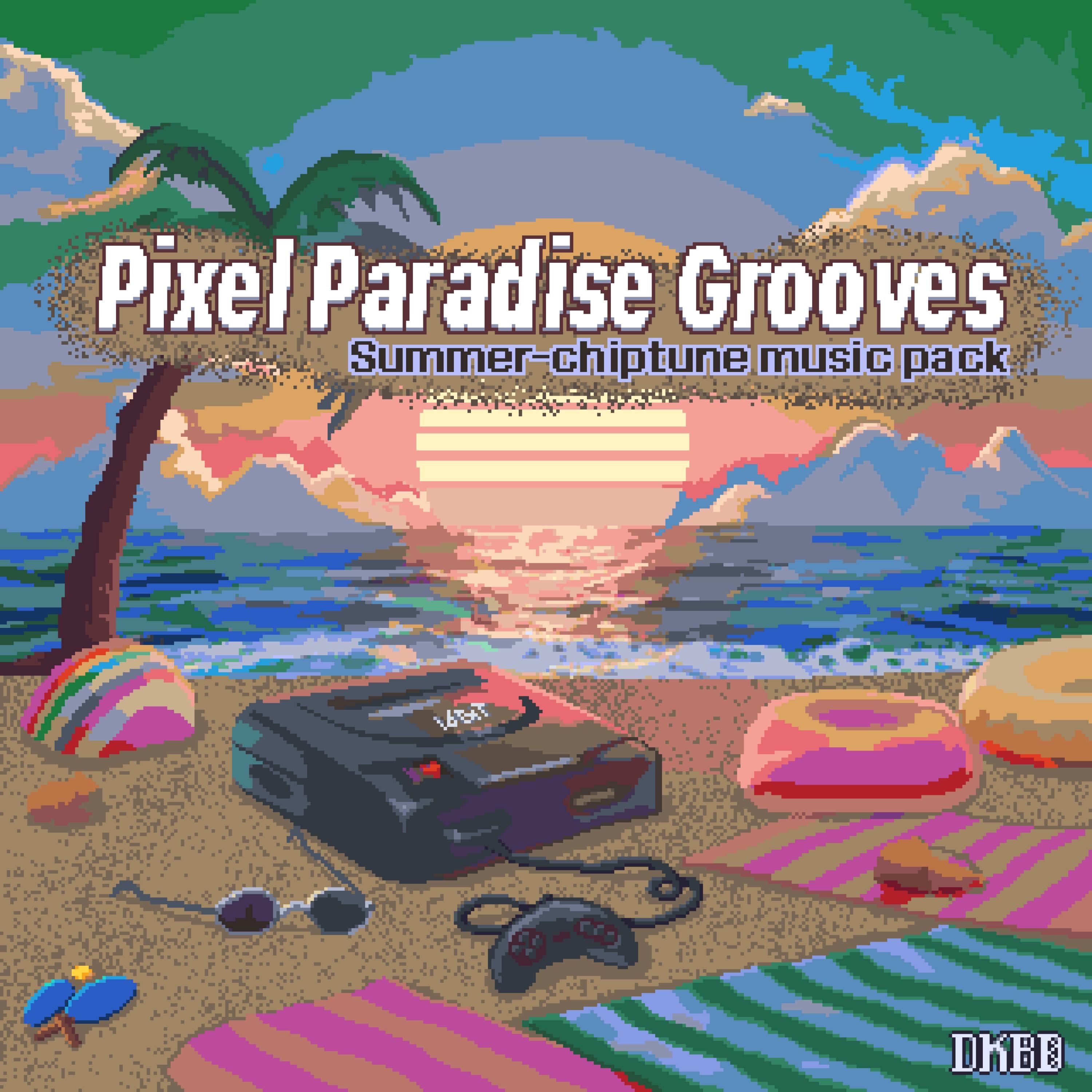 Pixel Paradise Grooves Summer-Chiptune music Pack (Original Game Soundtrack) album cover