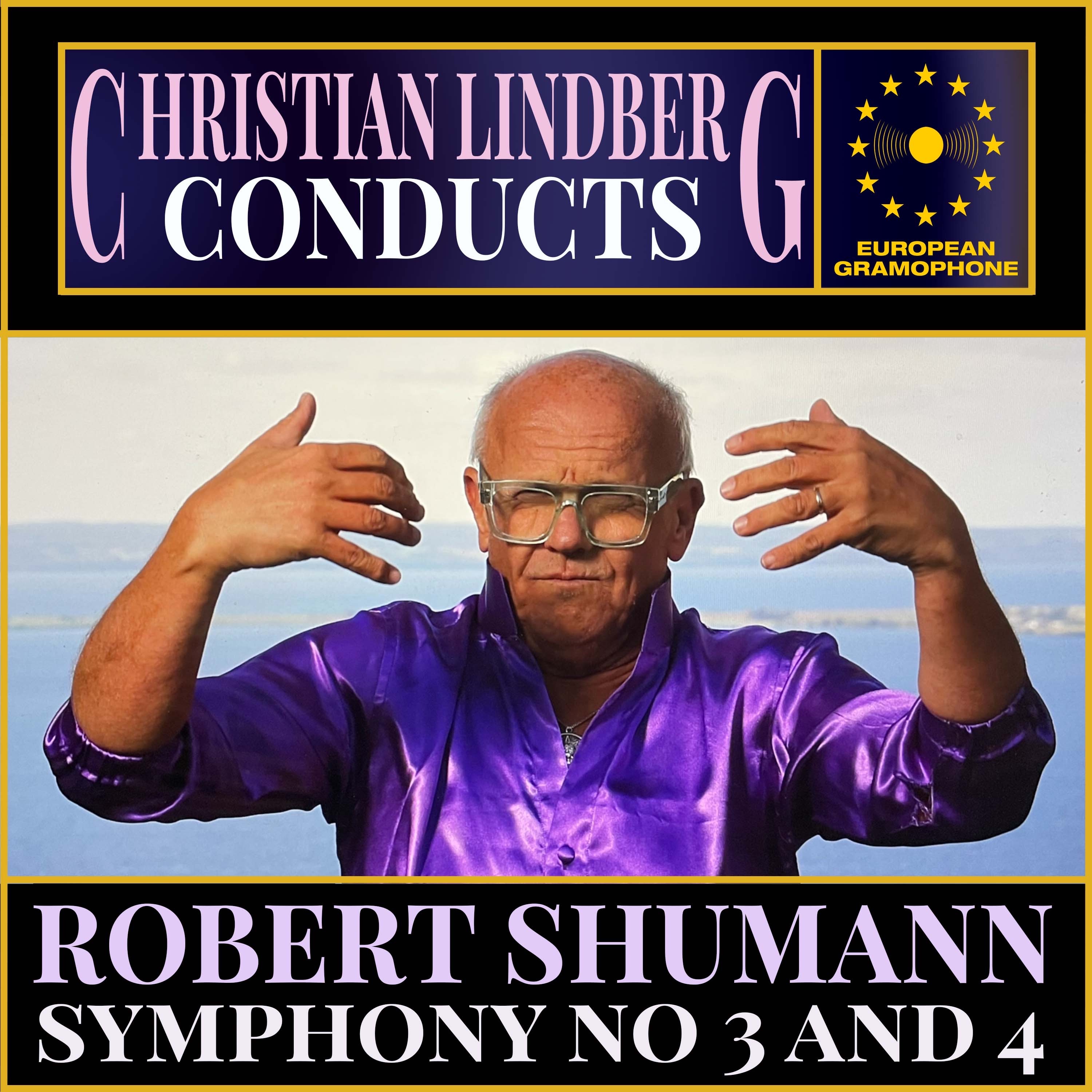 Lindberg Conducts Schumann album cover