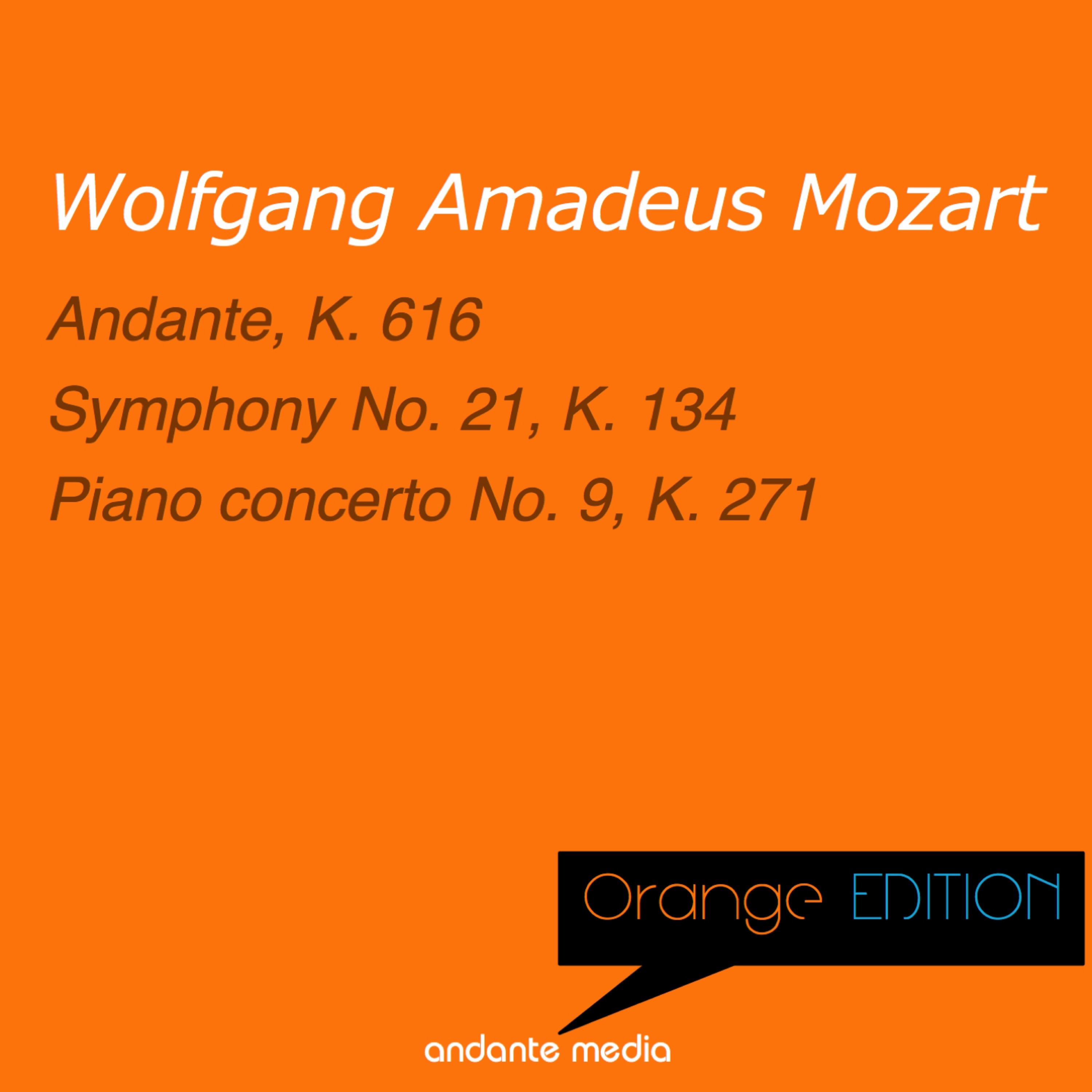 Orange Edition - Mozart: Andante, K. 616 & Piano Concerto No. 9, K. 271 album cover