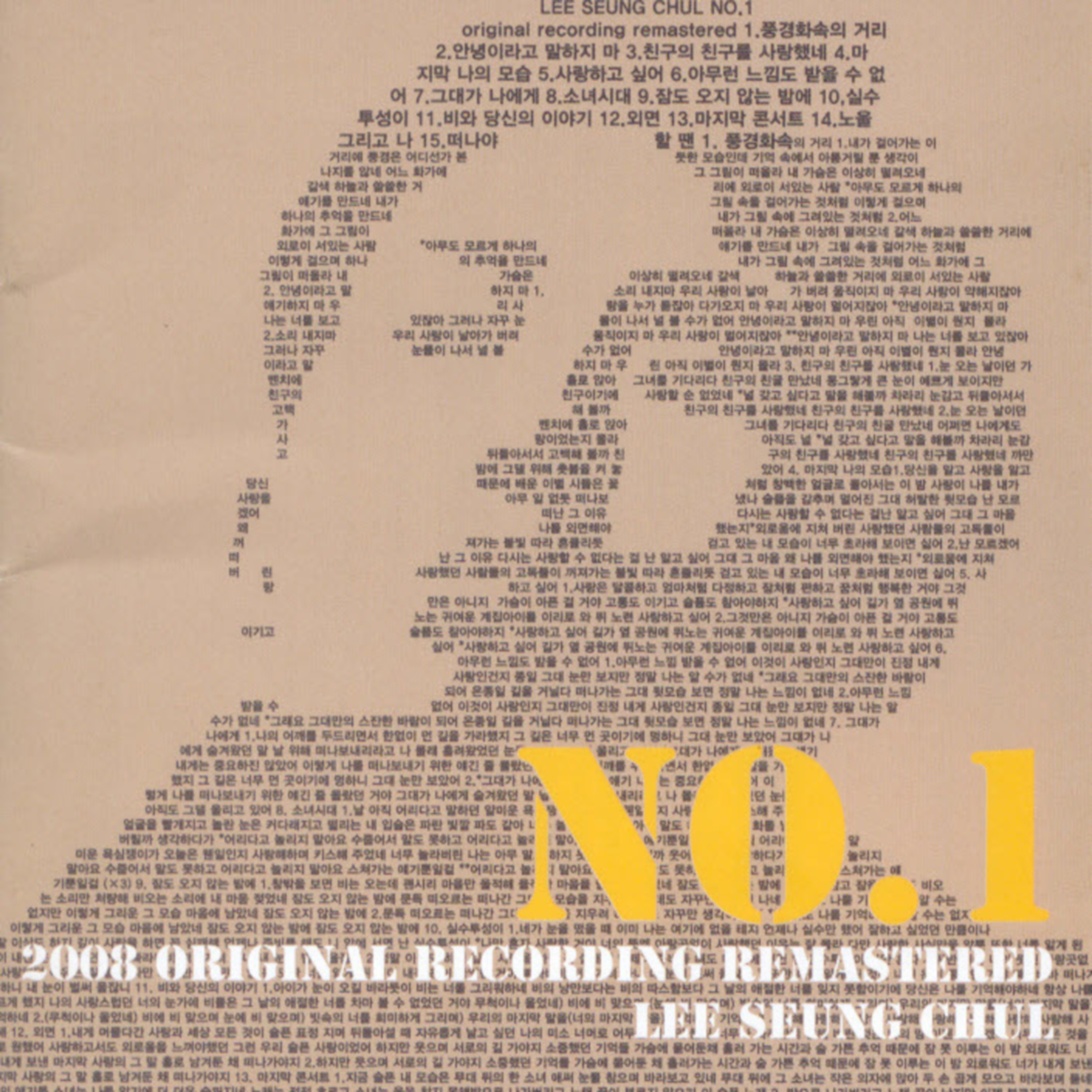 NO.1 (2008 Original Recording Remastered) [Live] album cover