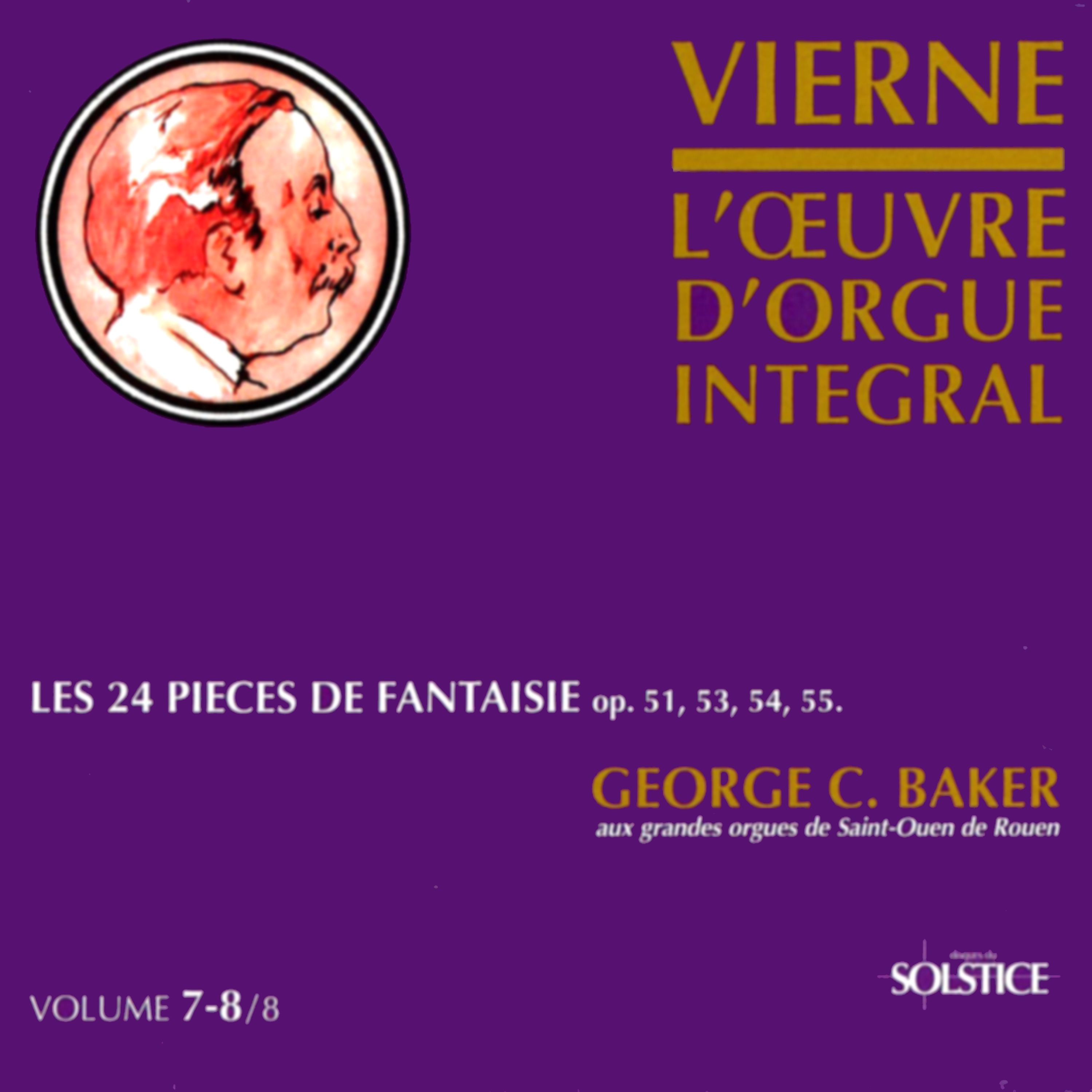 Vierne: 24 Fantasy Pieces Op. 51 & Op. 53 & Op. 54 & Op. 55 album cover