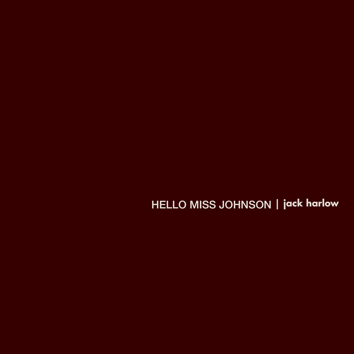 Hello Miss Johnson - Single album cover