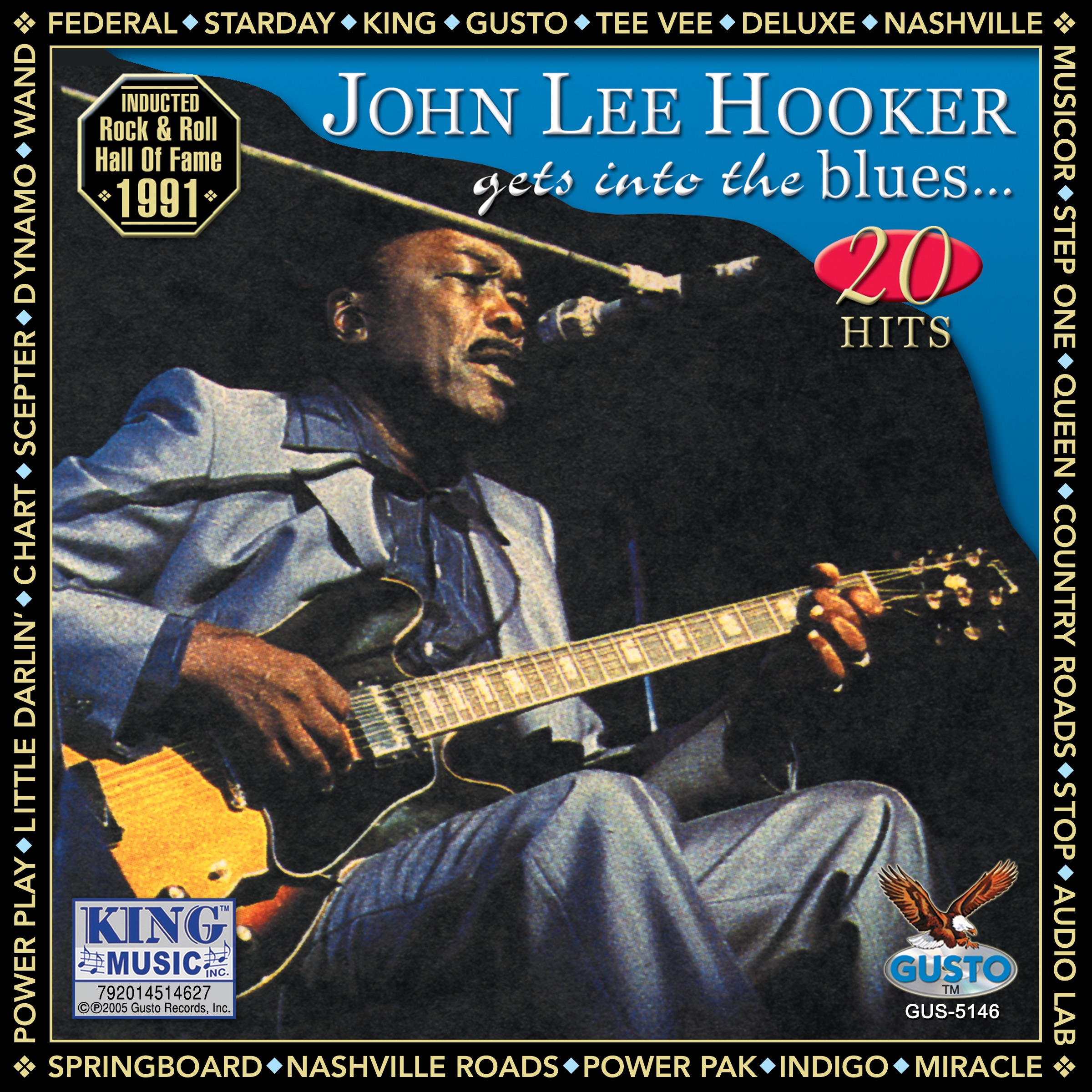 John Lee Hooker Gets Into the Blues album cover