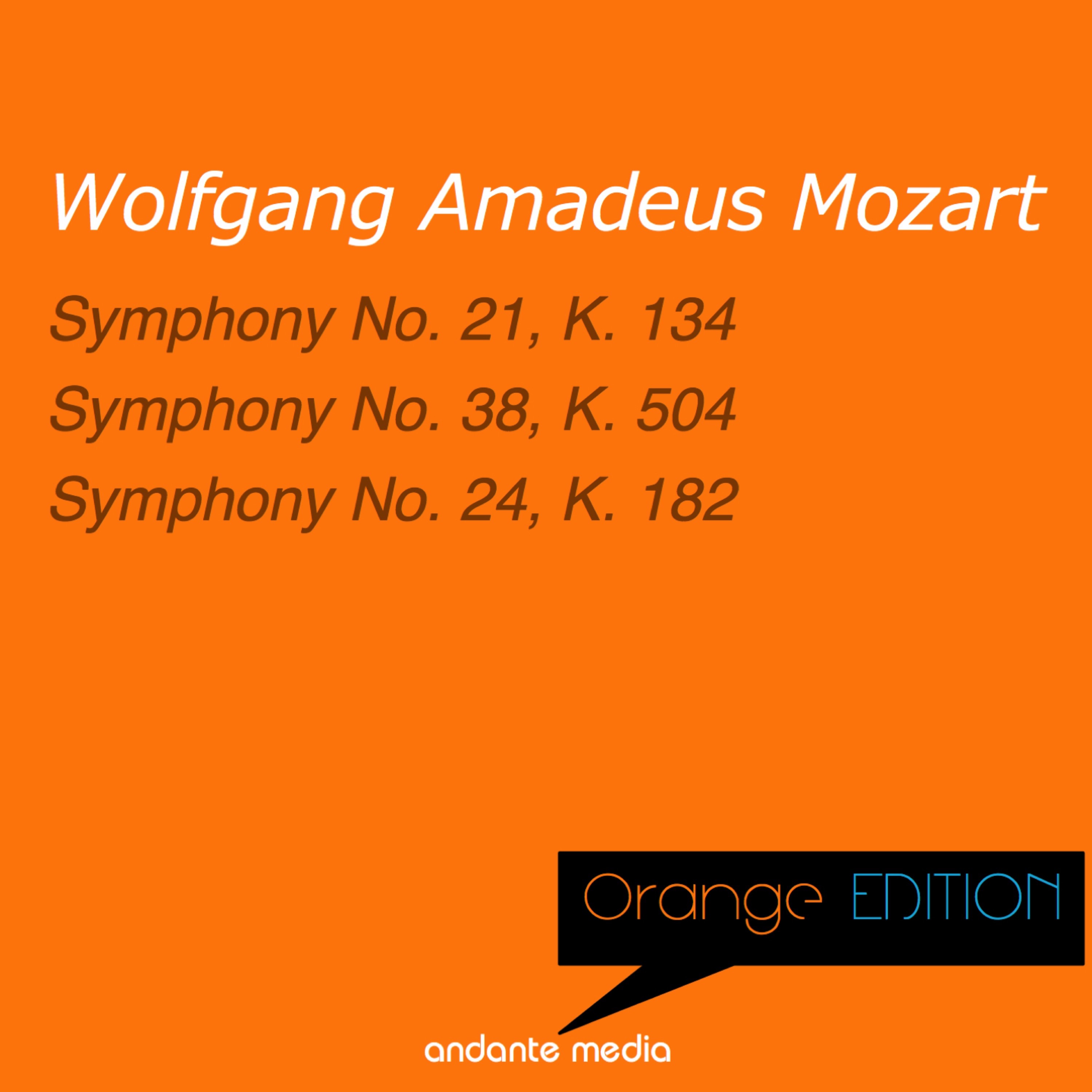 Orange Edition - Mozart: Symphony No. 21, K. 134 & Symphony No. 24, K. 182 album cover